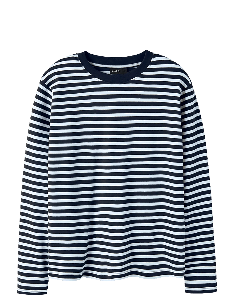 LMTD - NLNRAIN LS RLX TOP - langermede t-skjorter - navy blazer - 0