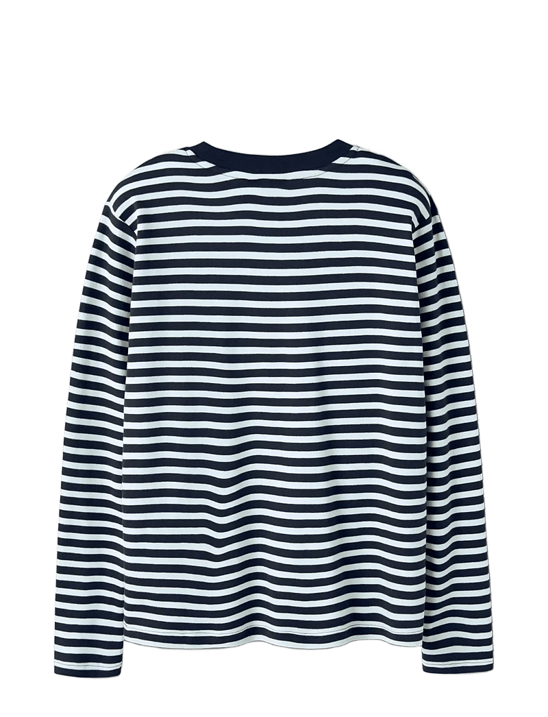 LMTD - NLNRAIN LS RLX TOP - langermede t-skjorter - navy blazer - 1