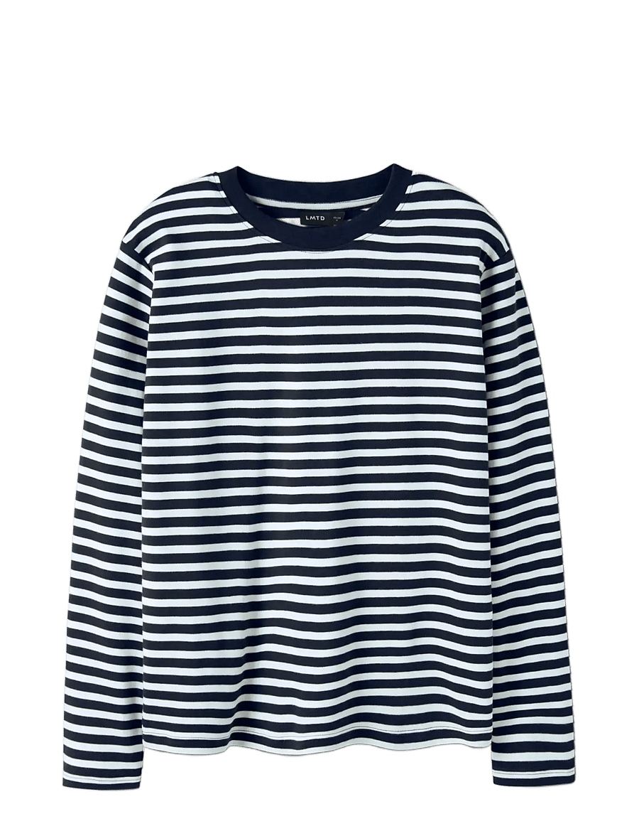 LMTD - NLNRAIN LS RLX TOP - t-krekli ar garām piedurknēm - navy blazer - 2