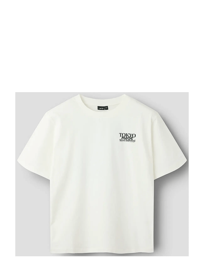 LMTD - NLNROLLS SS L TOP - kortärmade t-shirts - white alyssum - 2