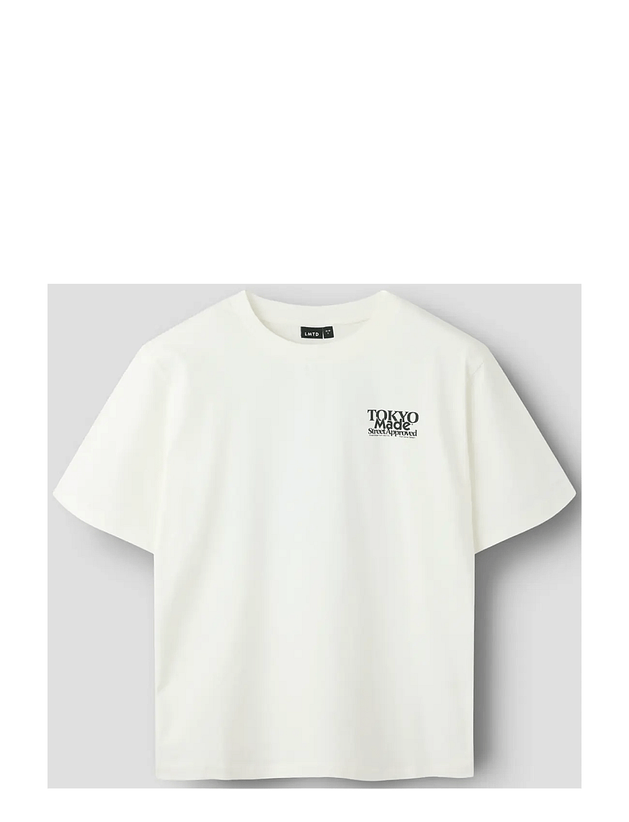 LMTD - NLNROLLS SS L TOP - kortärmade t-shirts - white alyssum - 2