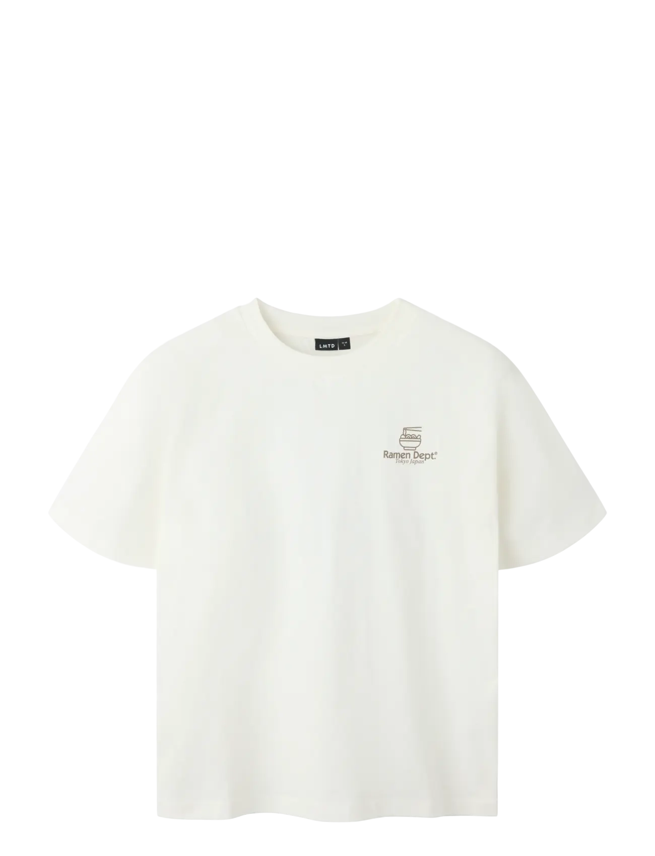 LMTD NLNROLLS SS L TOP - Toppar & T-shirts - WHITE ALYSSUM / white