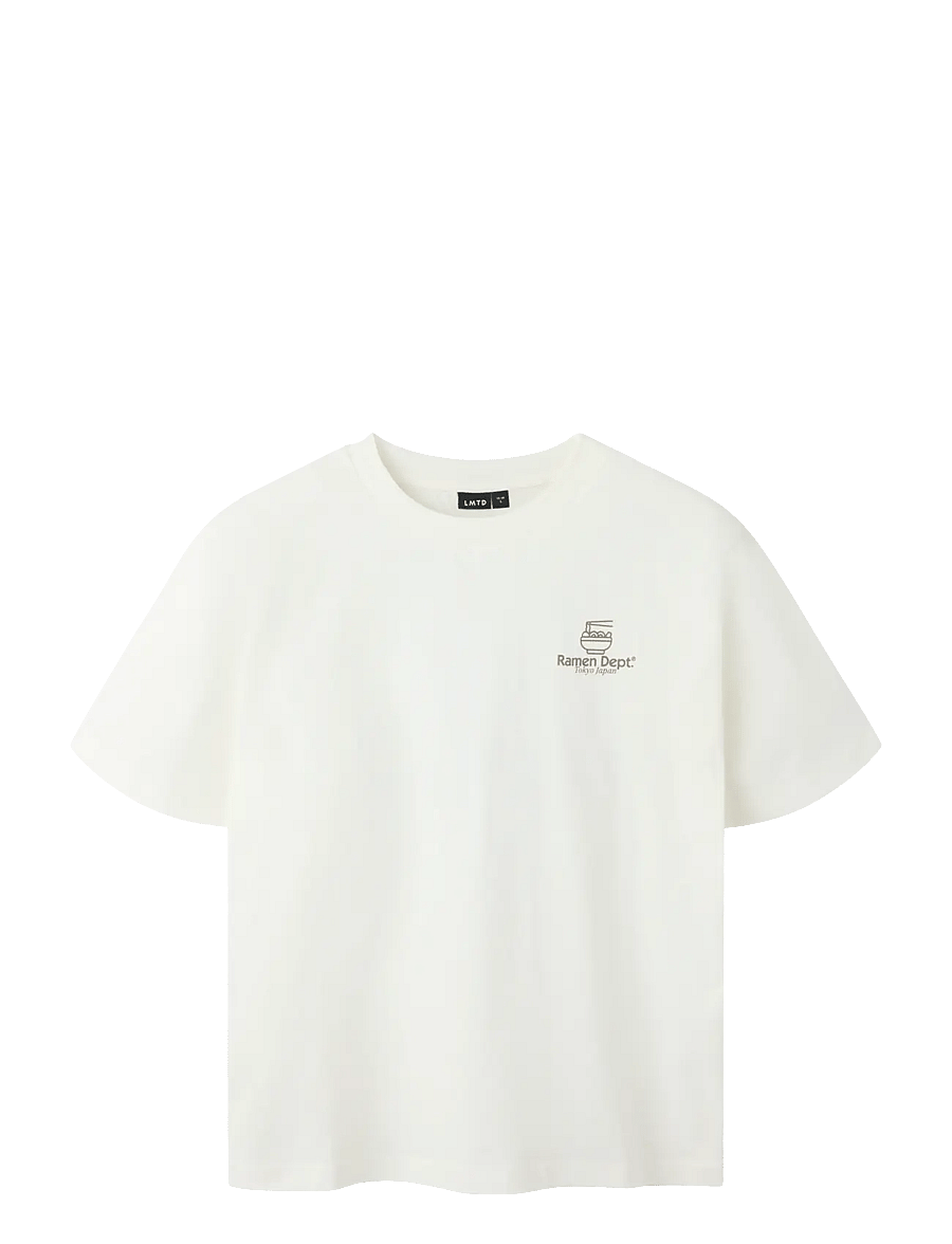 LMTD - NLNROLLS SS L TOP - kurzärmelige - white alyssum - 0