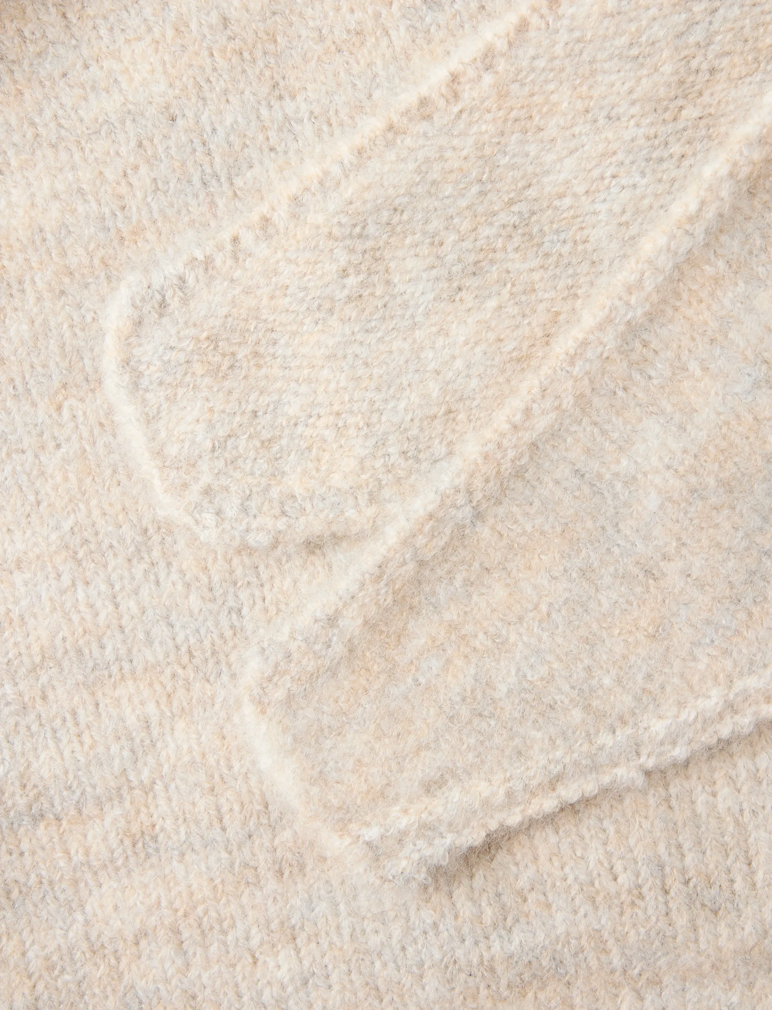 LMTD - NLFLODET KNIT TRIANGLE SCARF - winteraccessoires - peyote melange - 2