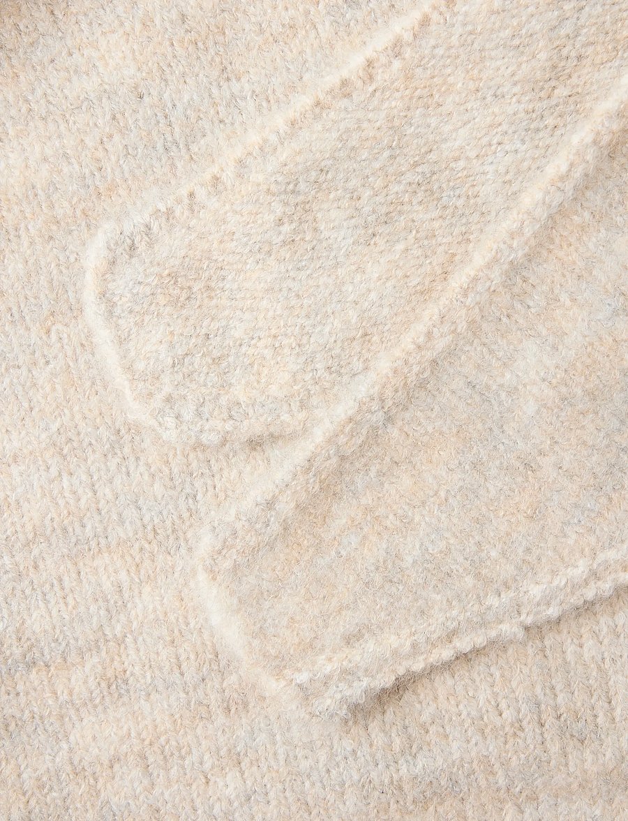 LMTD - NLFLODET KNIT TRIANGLE SCARF - winteraccessoires - peyote melange - 2