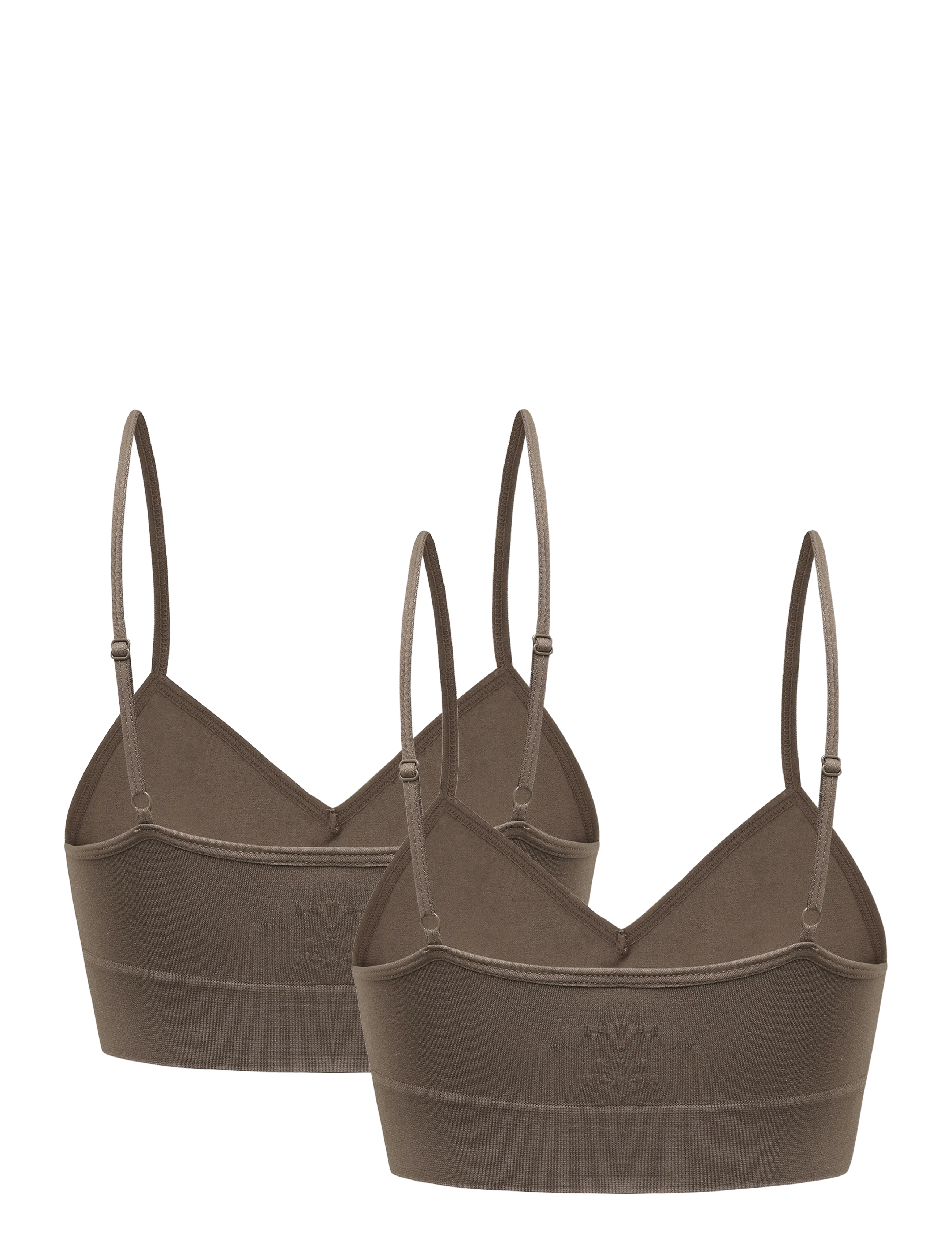 LMTD - NLFBETTY SEAMLESS BRALETTE 2P - chocolate chip - 1