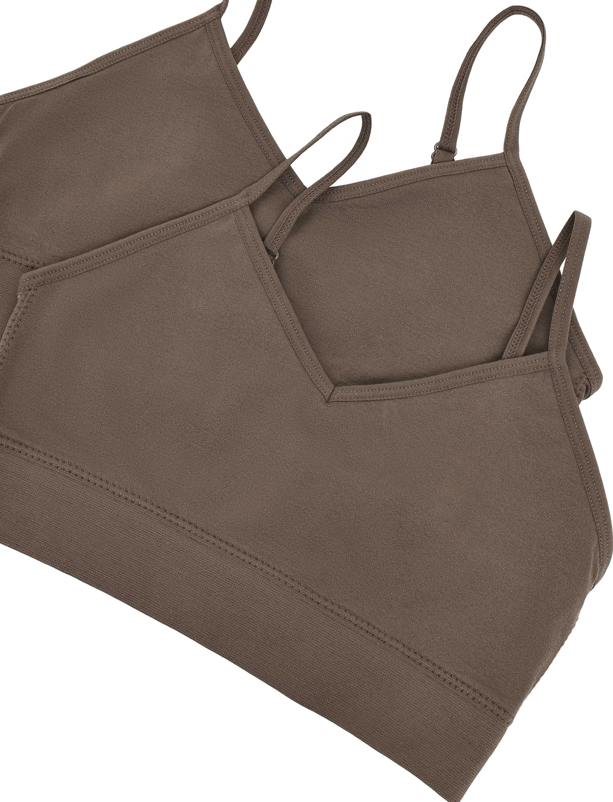 LMTD - NLFBETTY SEAMLESS BRALETTE 2P - chocolate chip - 2