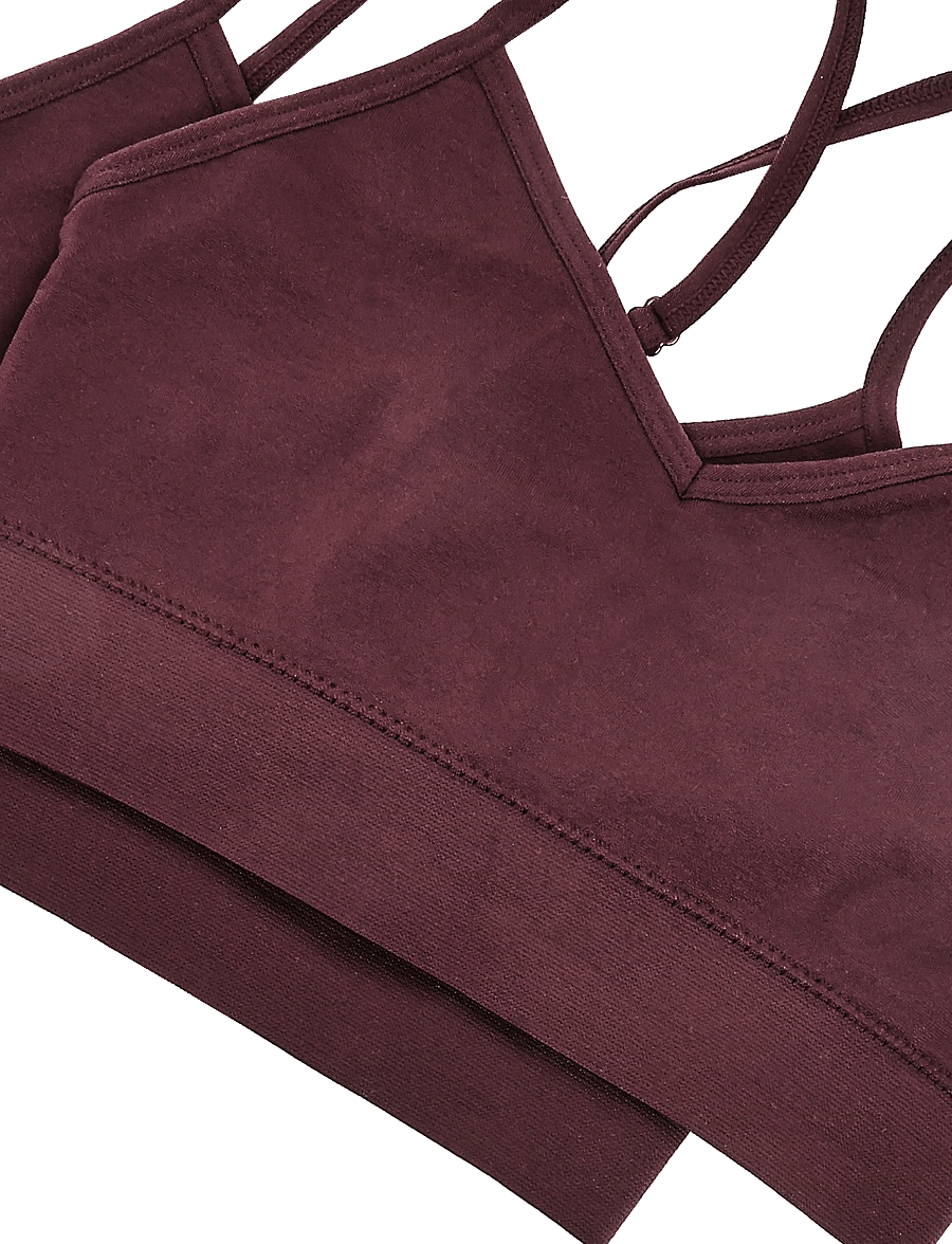 LMTD - NLFBETTY SEAMLESS BRALETTE 2P - tops - fig - 2