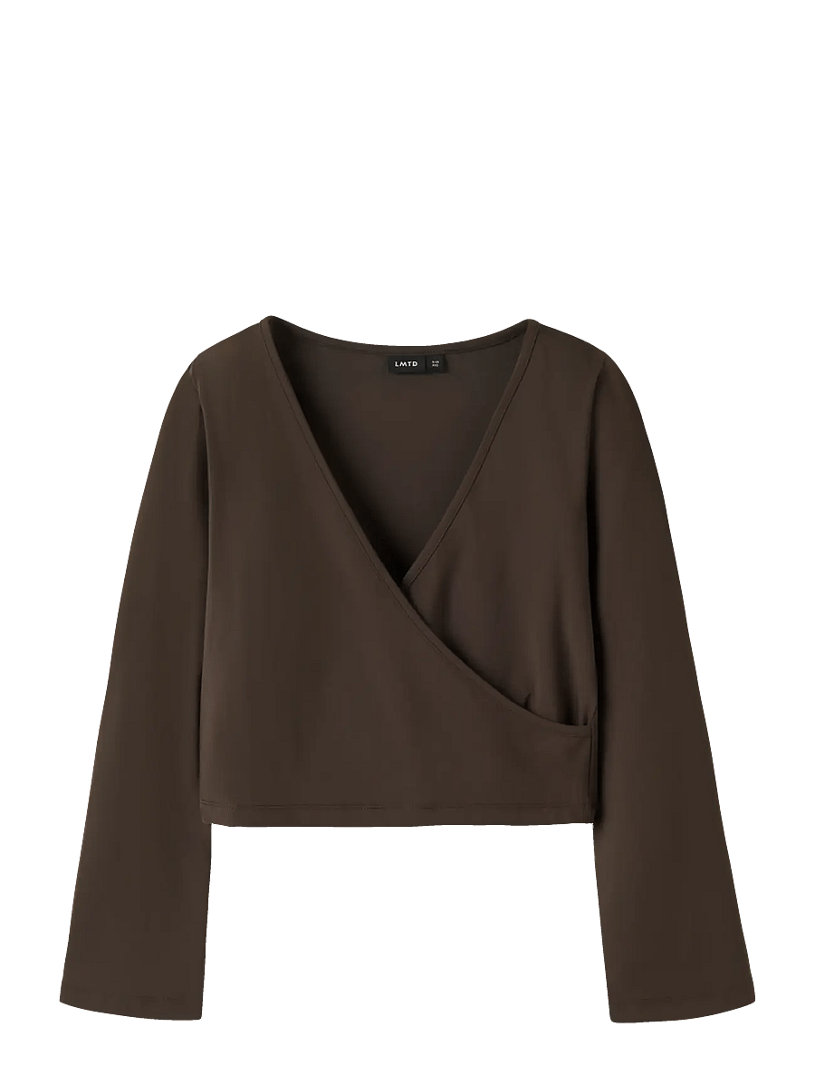 LMTD - NLFLEANN LS SHORT WRAP TOP - delicioso - 0