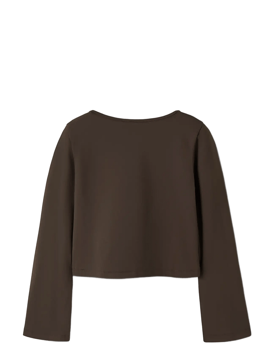 LMTD - NLFLEANN LS SHORT WRAP TOP - delicioso - 1