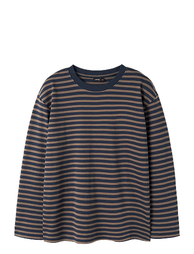Nlfrain Ls Rlx Top - LangæRmede T-Shirts