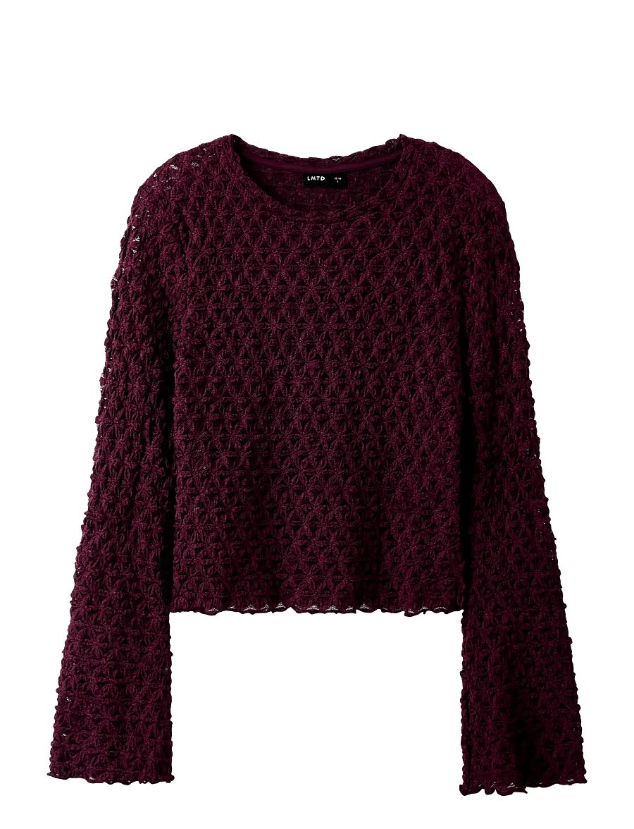 LMTD - NLFROSANI LS LACE BELL SLEEVE TOP - pullover - fig - 0