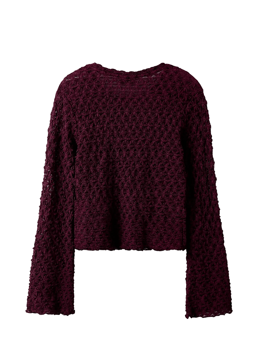 LMTD - NLFROSANI LS LACE BELL SLEEVE TOP - pullover - fig - 1