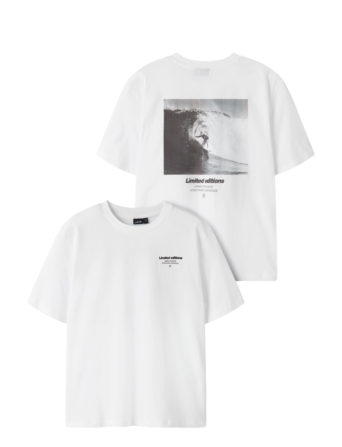 LMTD NLNEDITION SS L TOP - Barn 2-8 år - BRIGHT WHITE / white