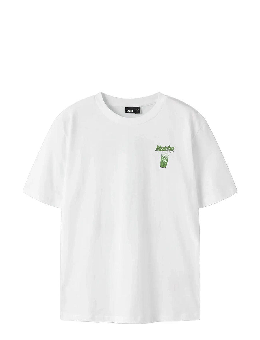 LMTD - NLNATCHA SS L TOP - short-sleeved t-shirts - bright white - 2