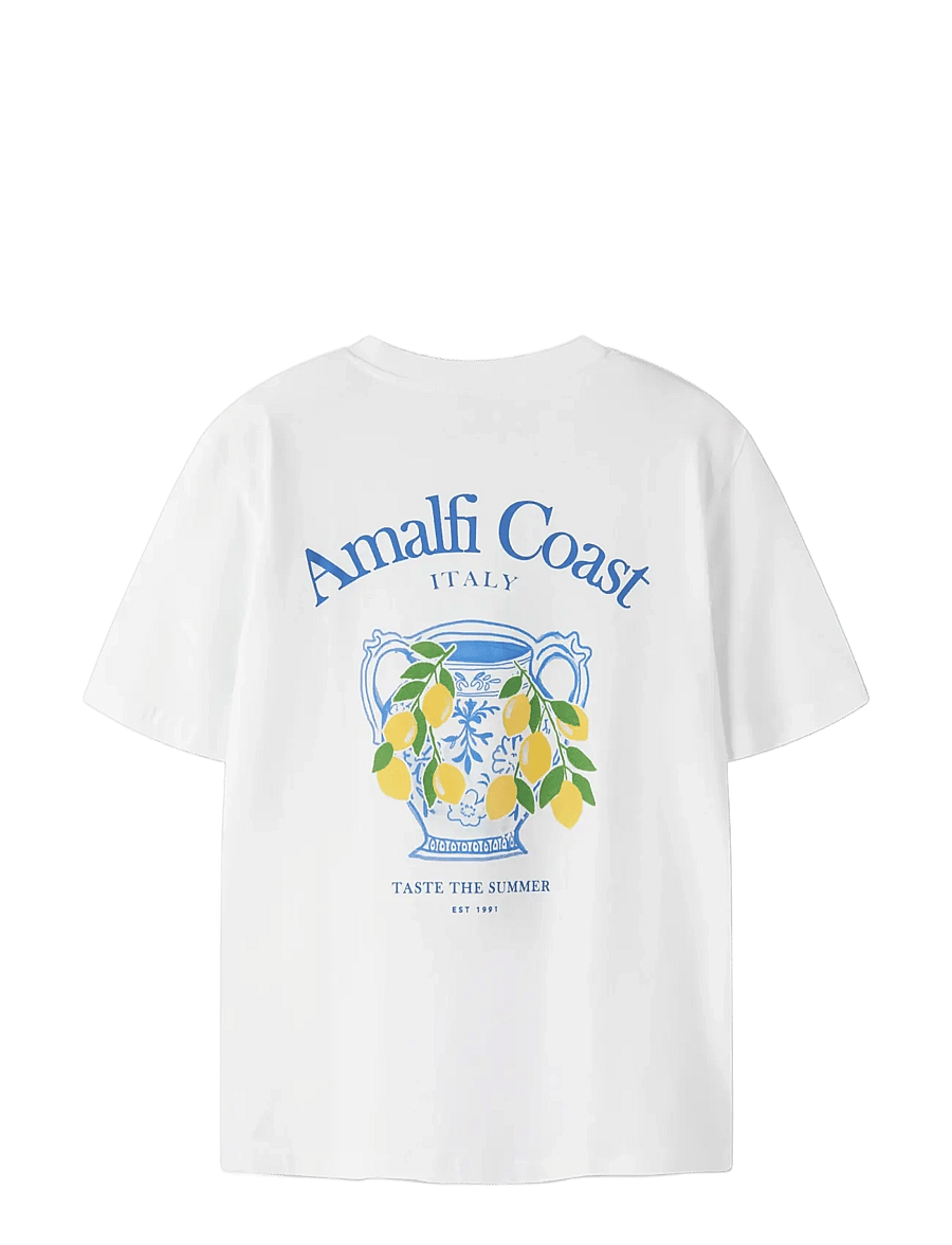 LMTD - NLNCOAST SS L TOP - kurzärmelige - bright white - 1