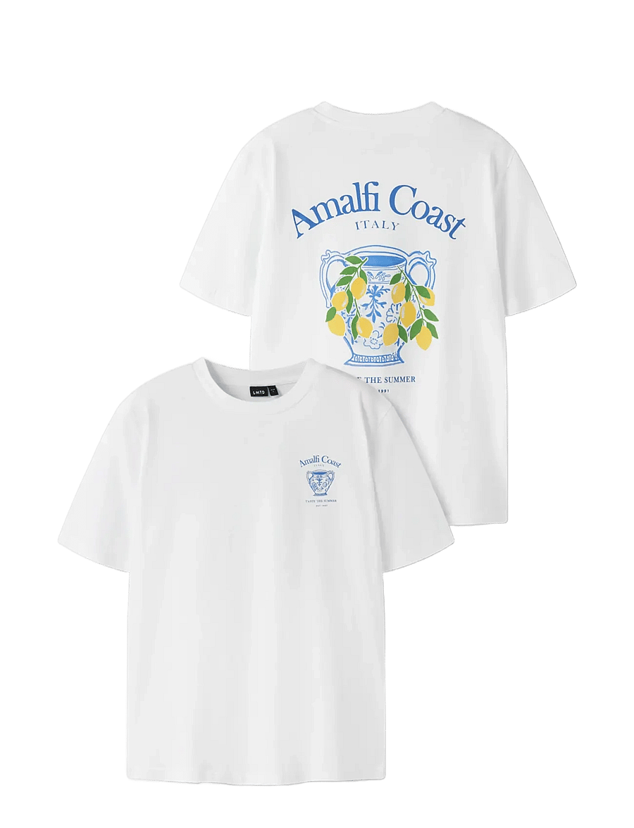 LMTD - NLNCOAST SS L TOP - kurzärmelige - bright white - 2