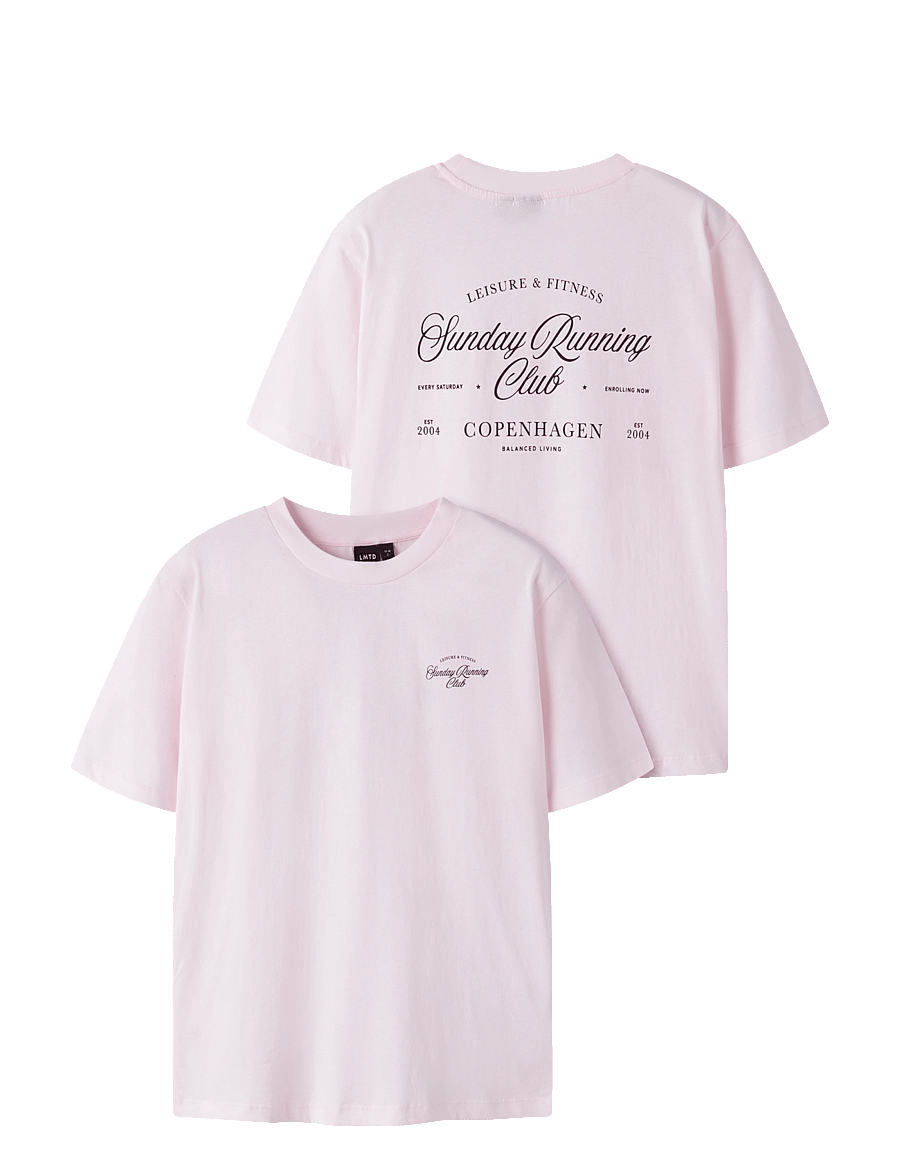 LMTD - NLNRUNS SS L TOP - spordisärgid - pink marshmallow - 0