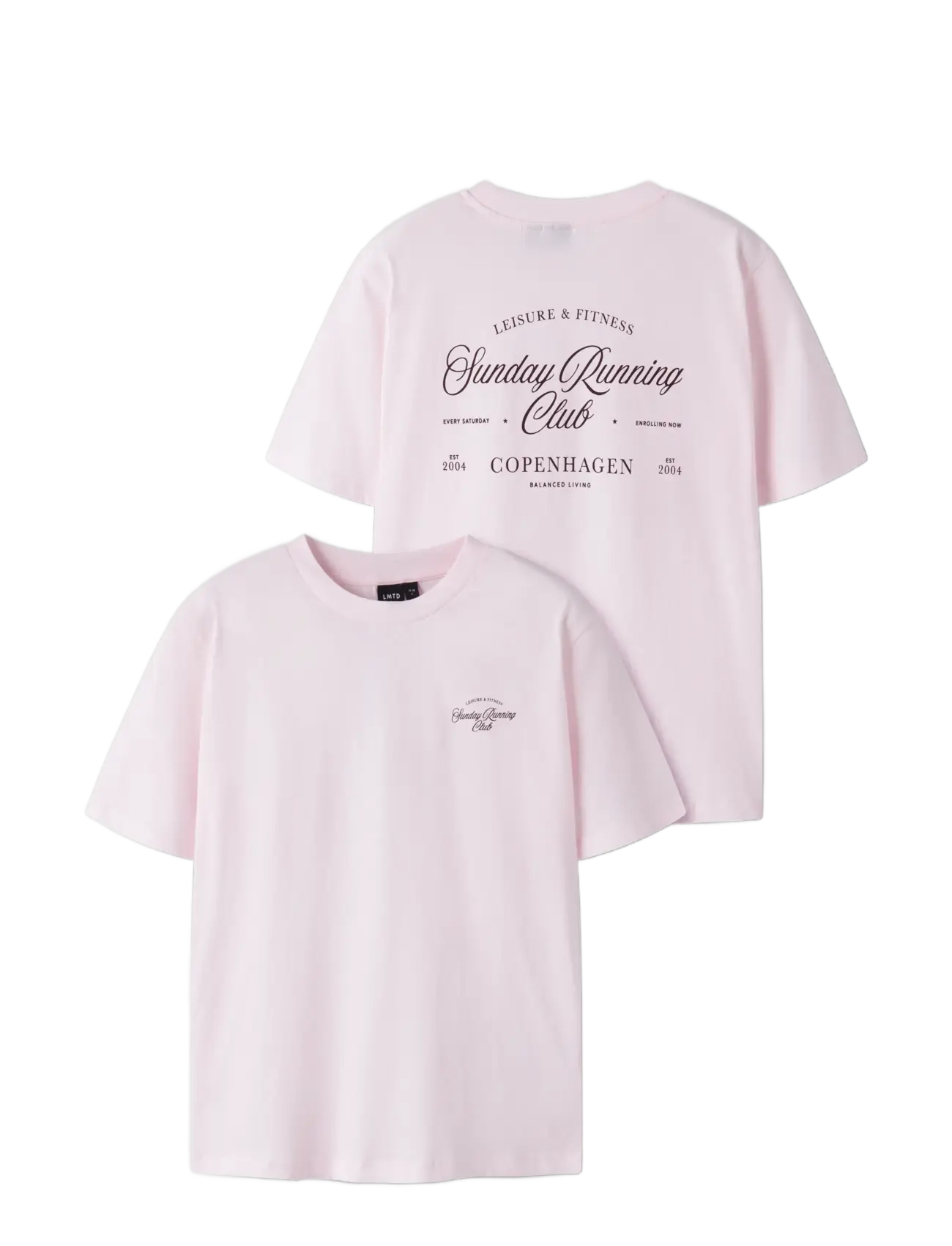LMTD - NLNRUNS SS L TOP - spordisärgid - pink marshmallow - 3