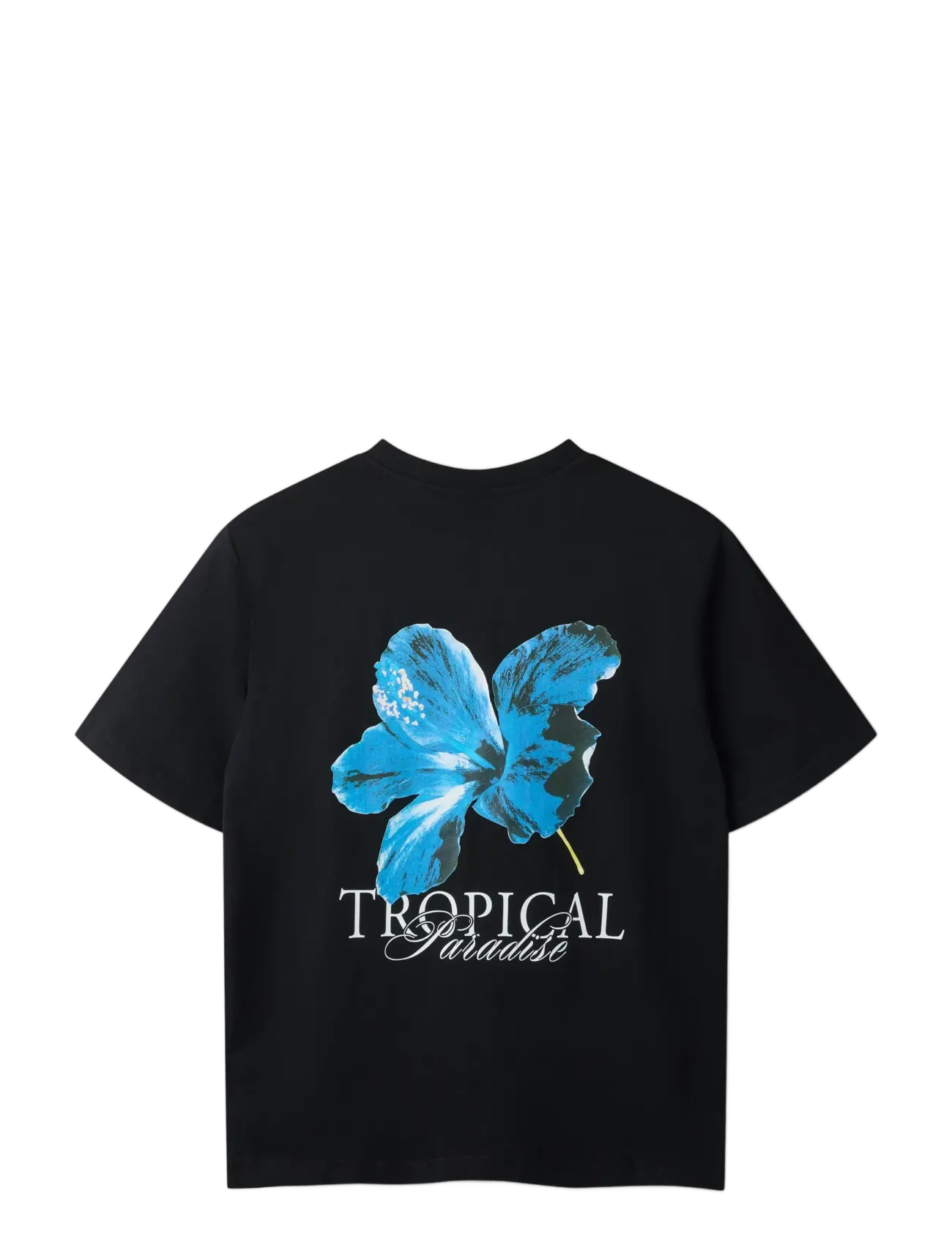 LMTD - NLNTROPICAL SS L TOP - kortærmede t-shirts - black - 1