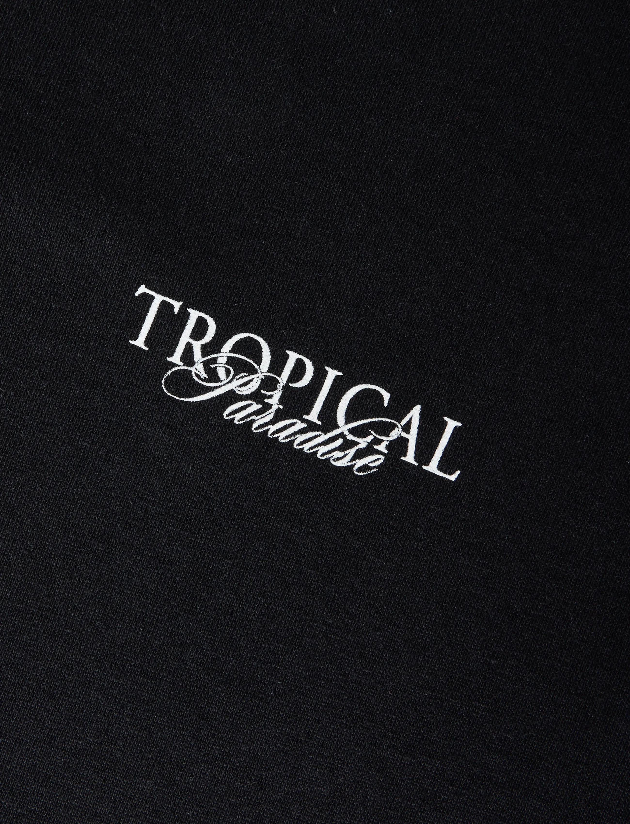 LMTD - NLNTROPICAL SS L TOP - kortærmede t-shirts - black - 2