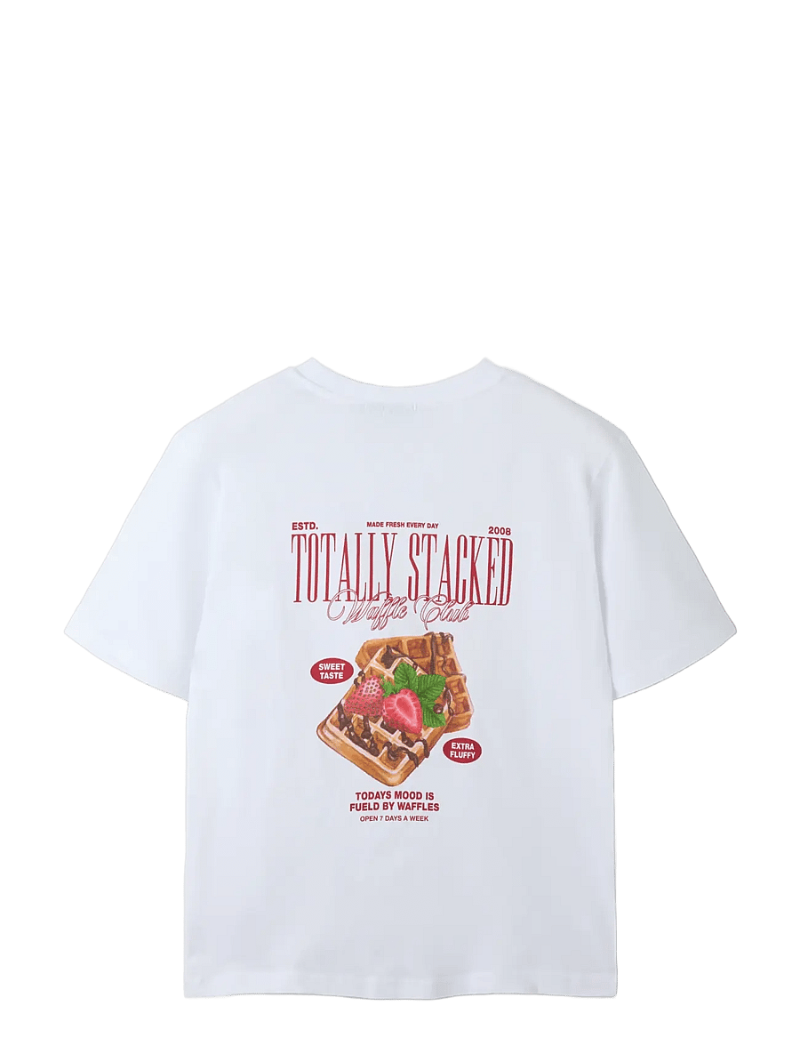 LMTD - NLNTAFFLE SS L TOP - kurzärmelige - bright white - 1