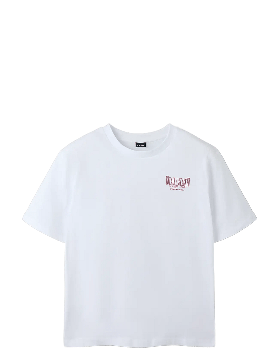 LMTD - NLNTAFFLE SS L TOP - kurzärmelige - bright white - 2