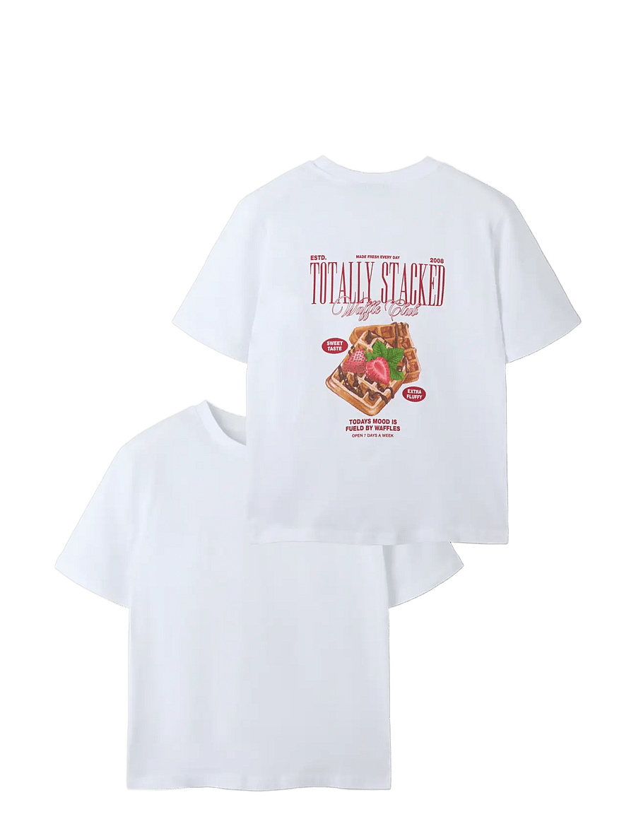 LMTD - NLNTAFFLE SS L TOP - kurzärmelige - bright white - 3