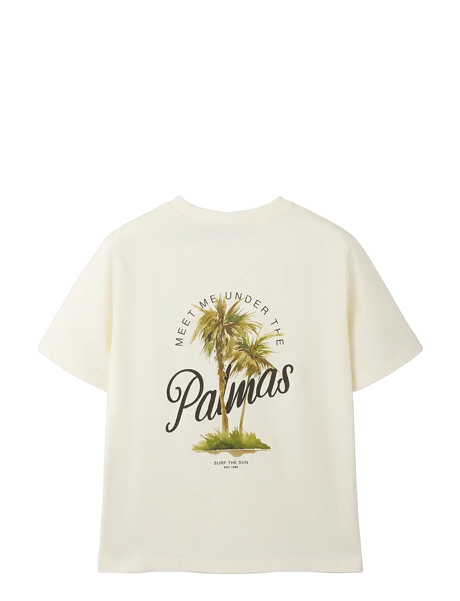 LMTD - NLNTALM SS L TOP - kortärmade t-shirts - egret - 1
