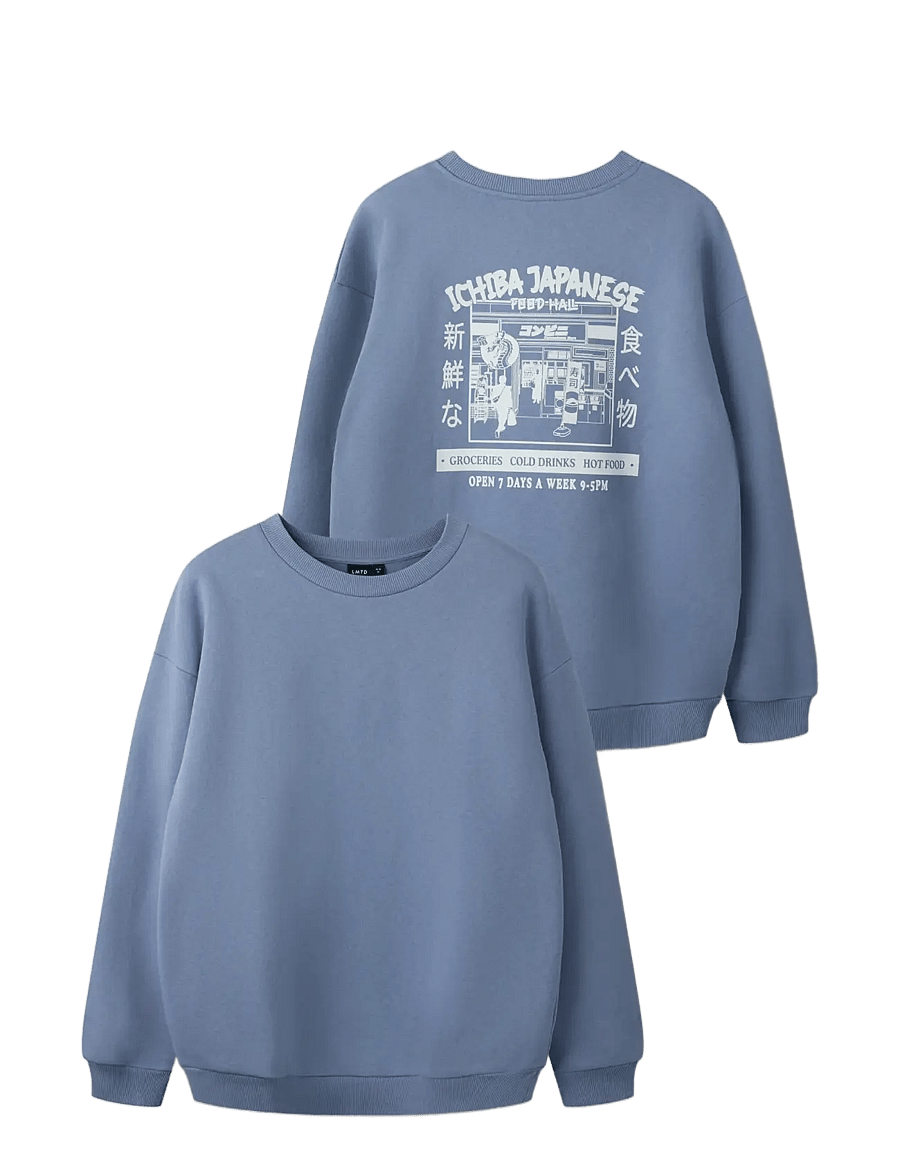 LMTD - NLMHIBA LS LOOSE O-NECK SWEAT - rudens drabužiai - infinity - 1