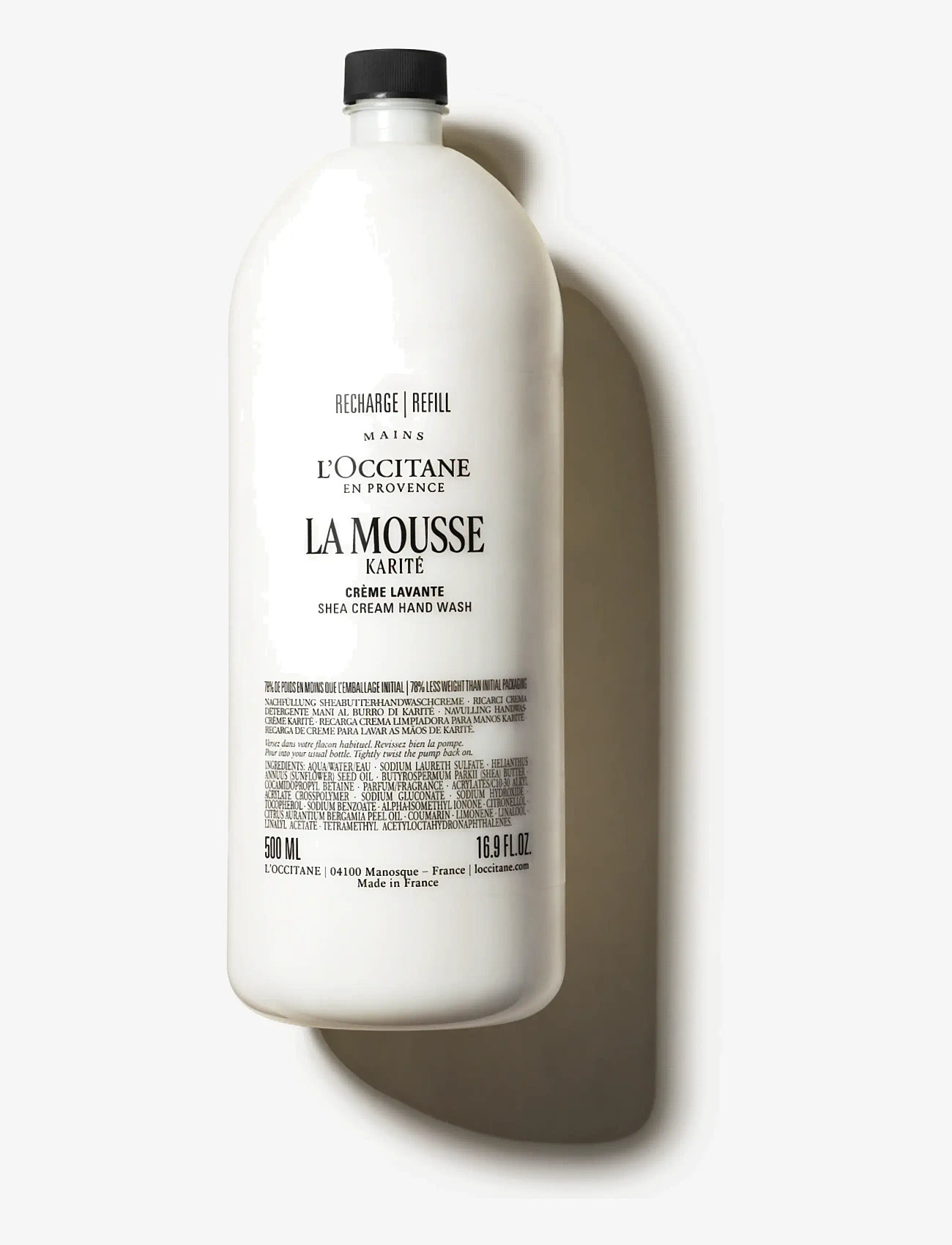 L'Occitane - Shea (Karité) Cream Hand Wash Refill 500ml - sæbe refills - 1017 - 0