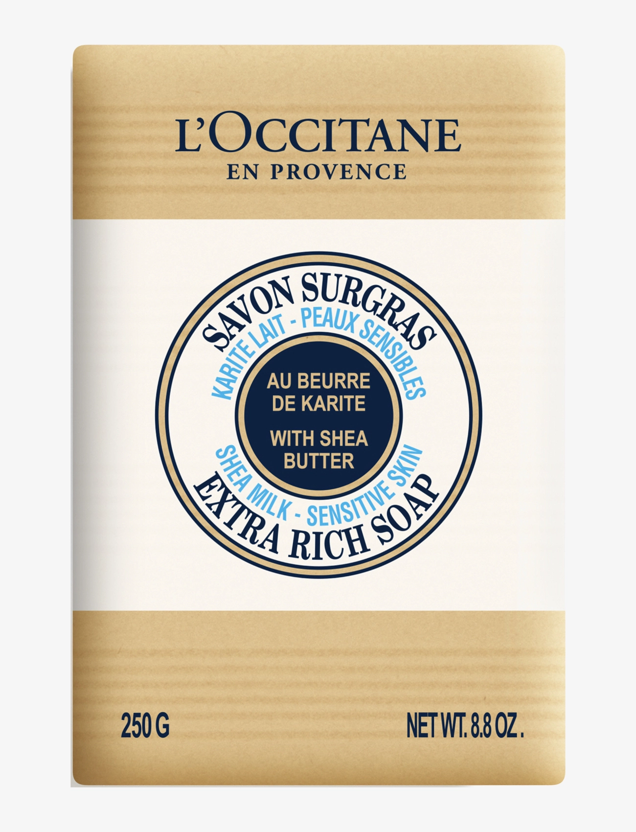 L'Occitane Shea Soap Milk 250G, Sæbestykke, Nude, Str: 250 g