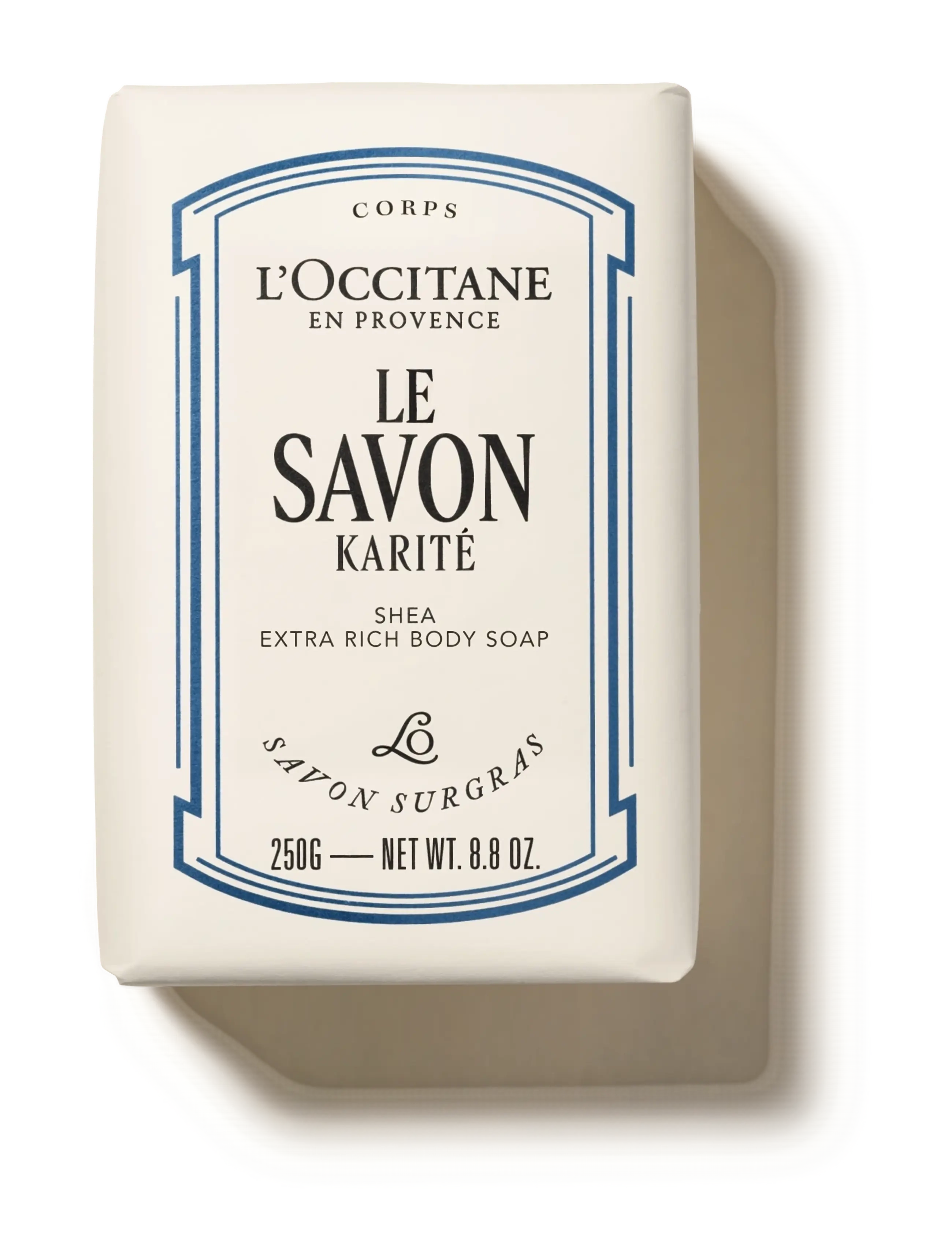 L'Occitane Shea Butter (Karité) Shea Rich Body Soap 250G, Sæbestykke, Creme, Str: 250 G