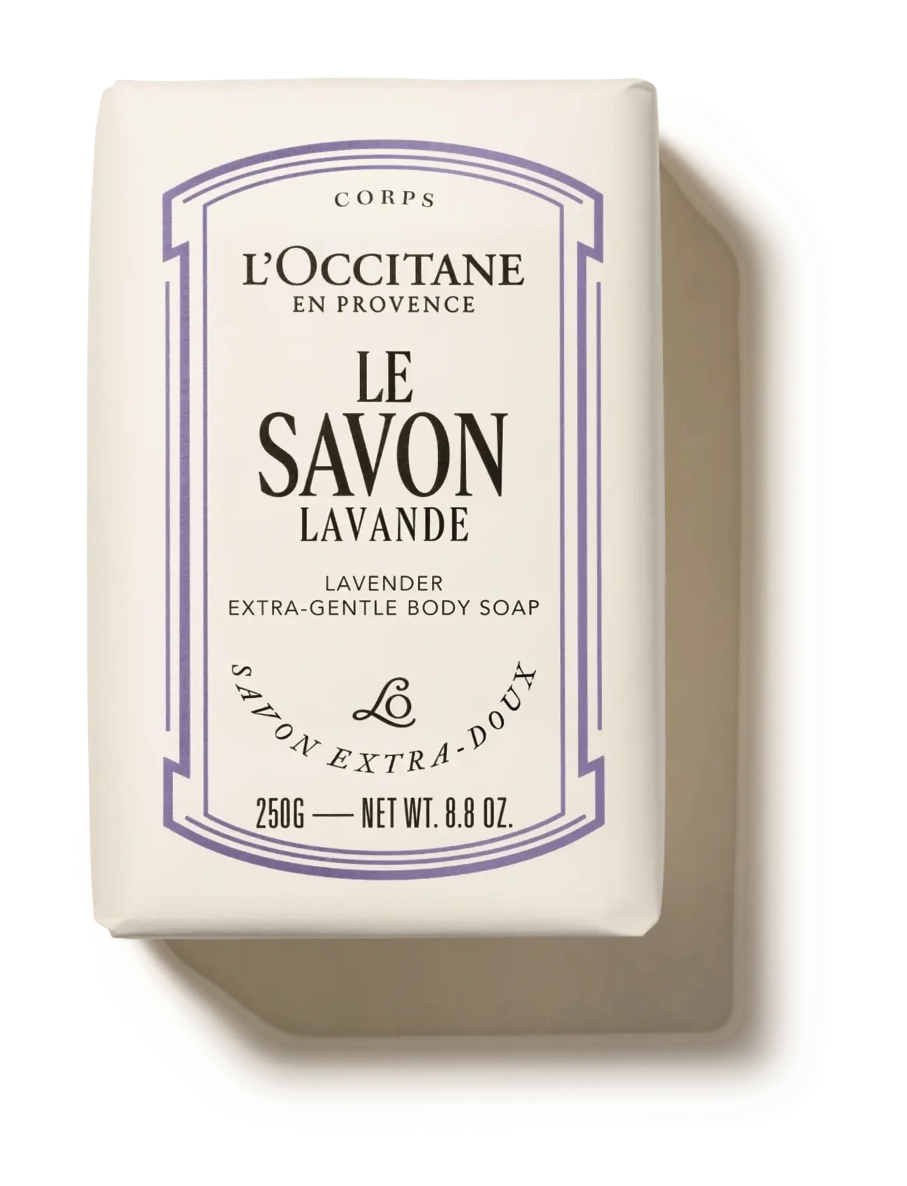 L'Occitane Shea Butter (Karité) Lavender Body Soap 250G, Sæbestykke, Creme, Str: 250 G