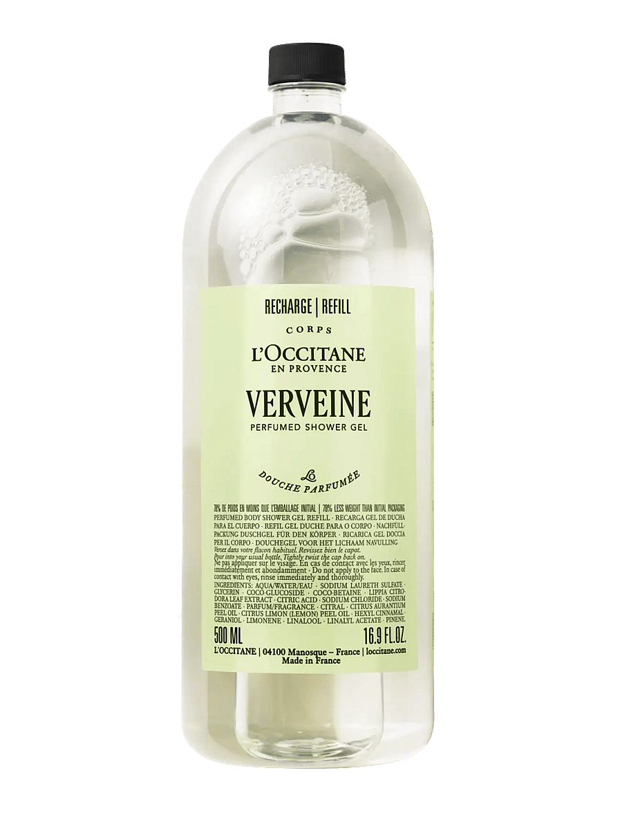 L'Occitane - Verveine (Verbena) Shower Gel refill 500ml - shower gel & bruseolier - white - 0