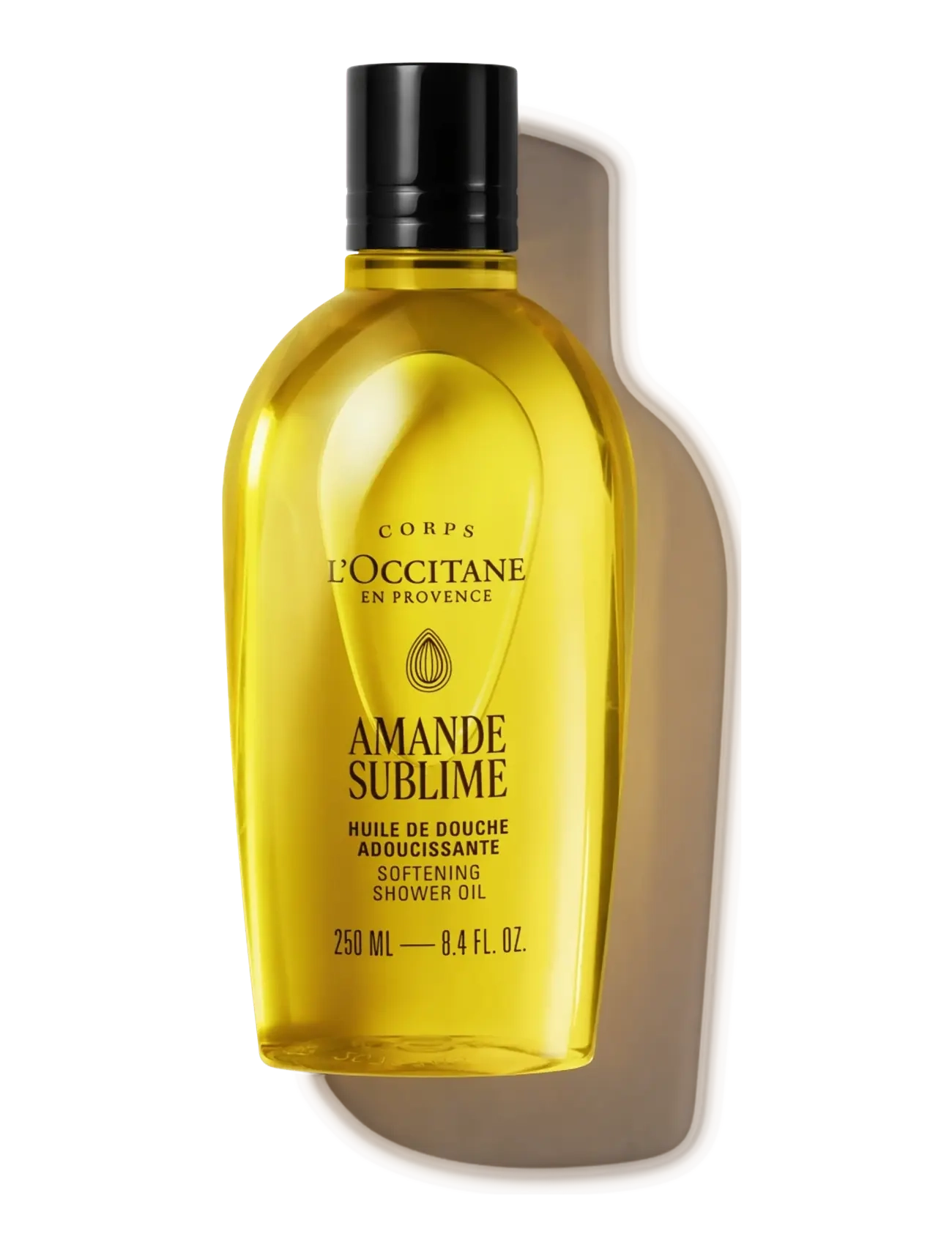 L'Occitane Almond (Amande) Shower Oil, Shower Vinegar & Dressing Bottles, Nude, Str: 250 ML