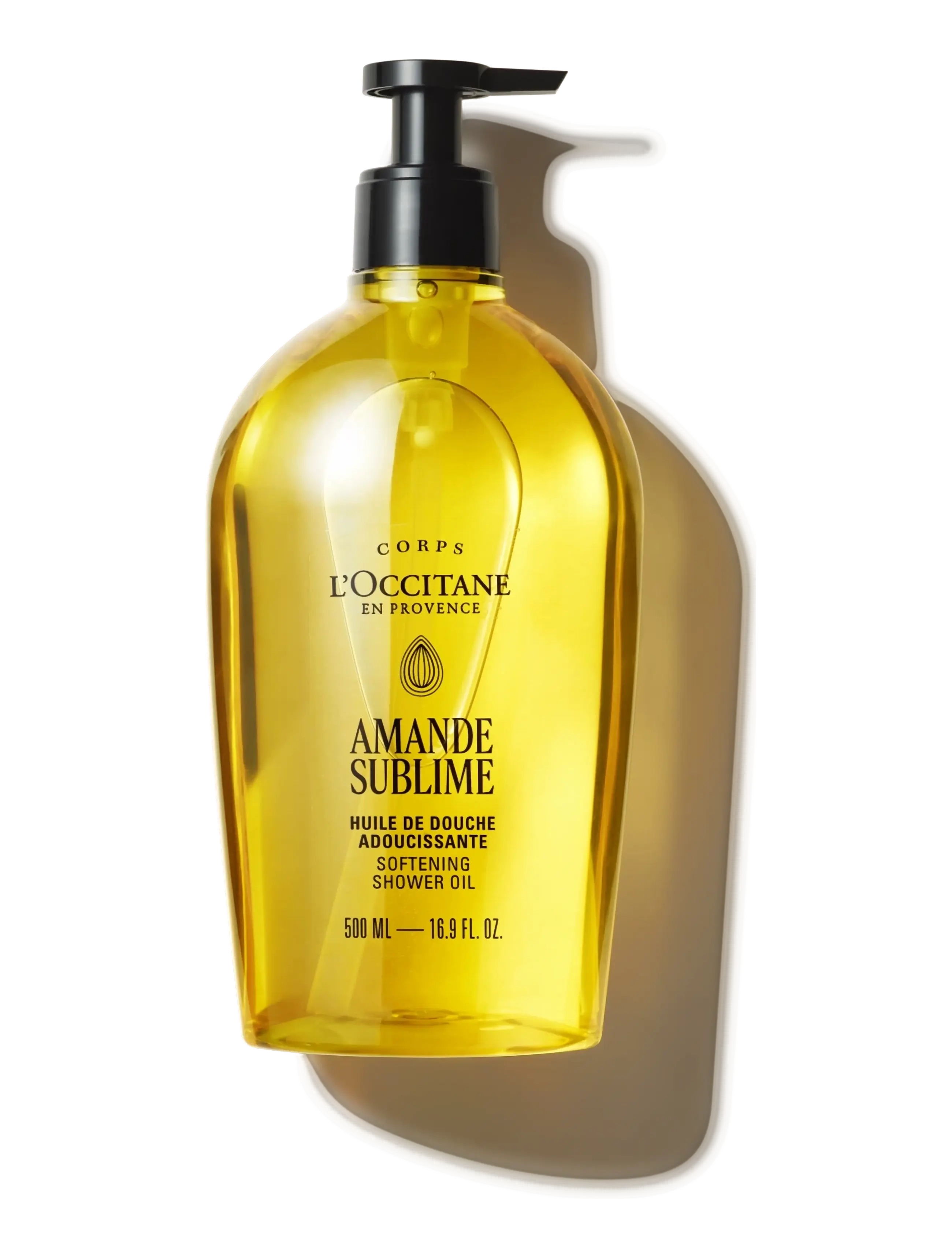 L'Occitane Almond (Amande) Shower Oil, Shower Vinegar & Dressing Bottles, Nude, Str: 500 ML