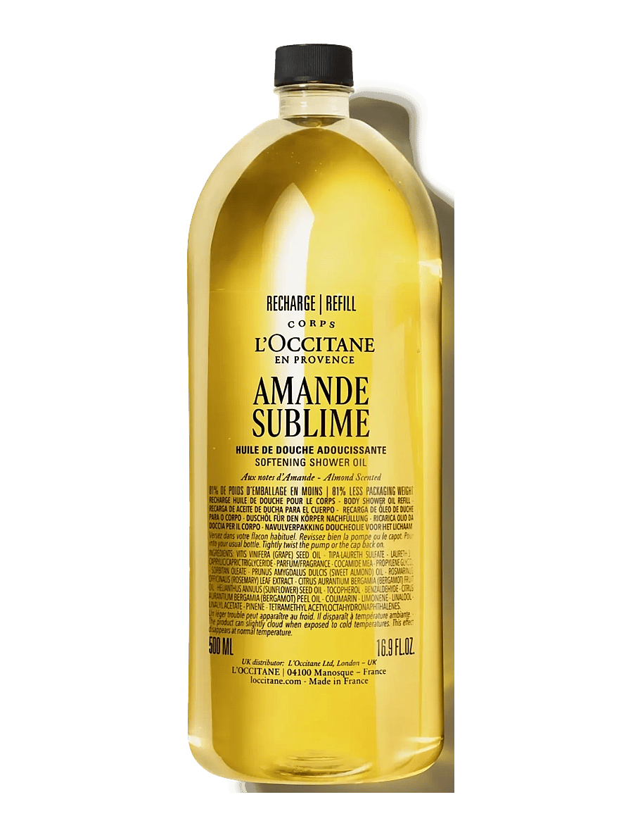 L'Occitane - Almond (Amande) Shower Oil Refill 500ml - duschgel & duscholjor - 1017 - 1