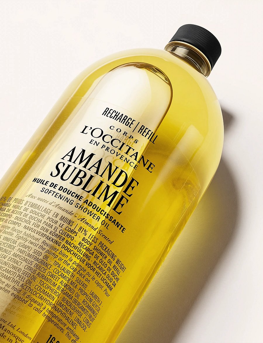 L'Occitane - Almond (Amande) Shower Oil Refill 500ml - duschgel & duscholjor - 1017 - 0
