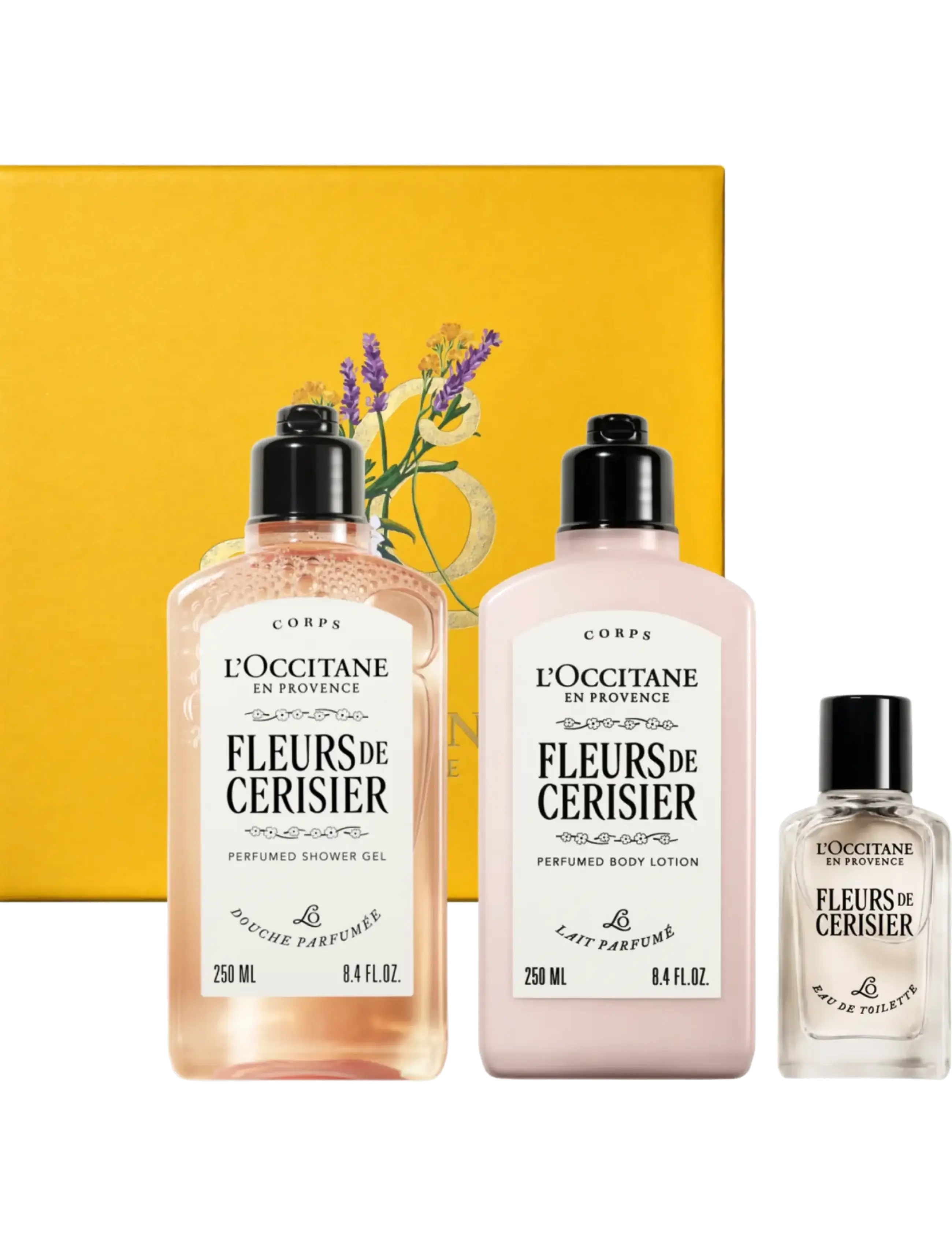 L'Occitane Fleurs De Cerisier Body Set - Hjemmespa - WHITE / clear