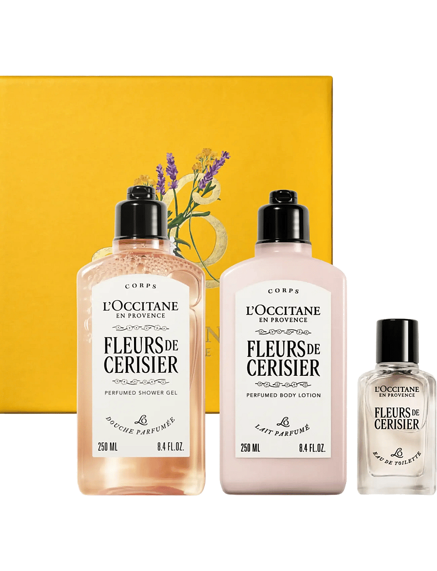 L'Occitane - Fleurs De Cerisier Body Set - dusjsåpe og dusjolje - white - 0