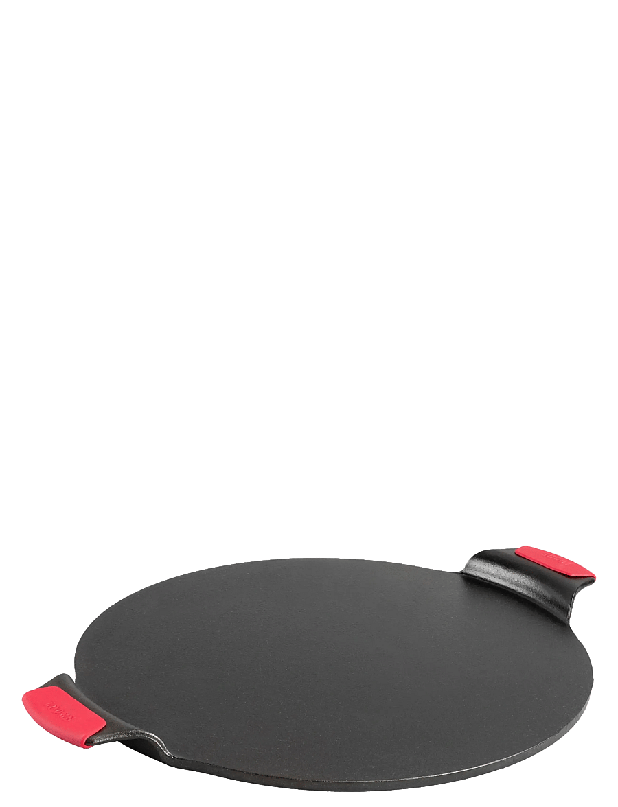 Lodge - Pizza sten med silkion handtag - pitsatarbed - black - 1