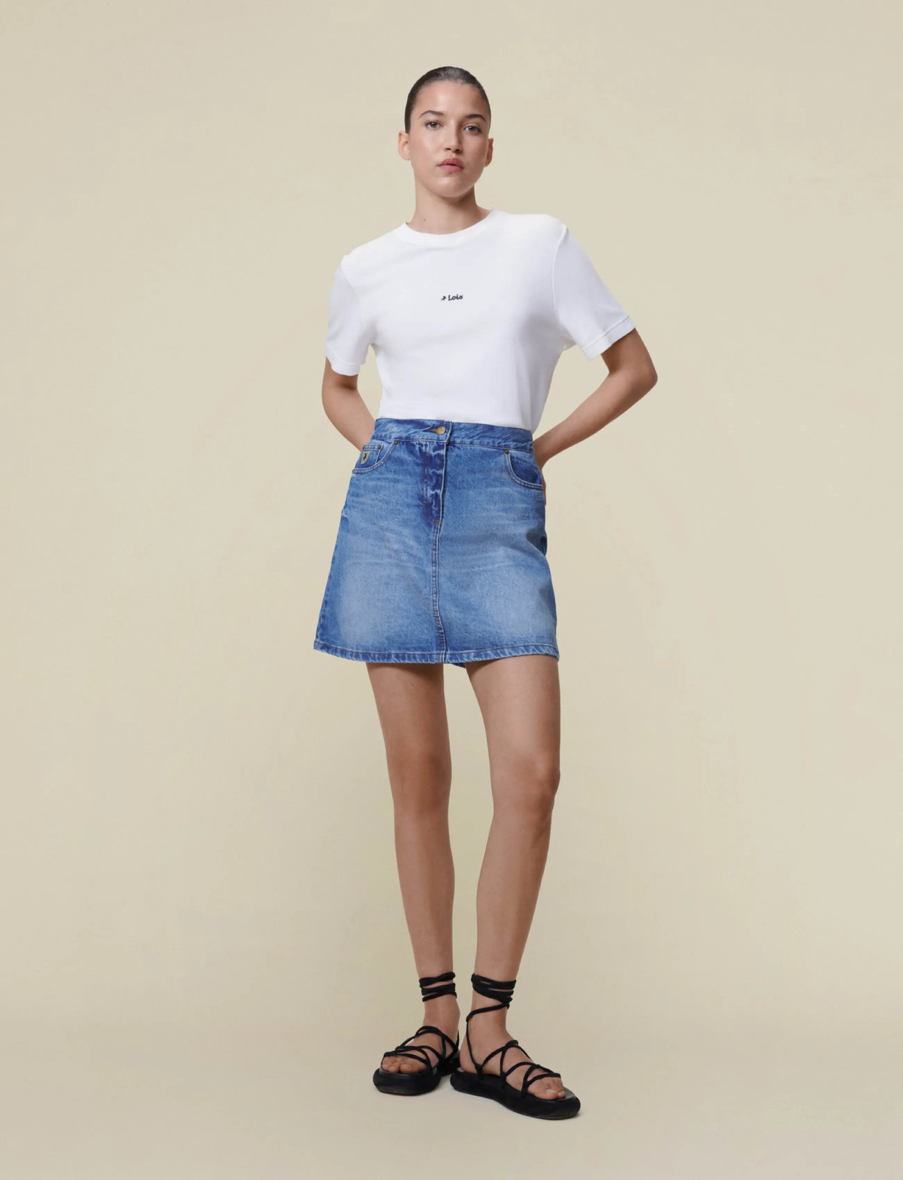 Lois Jeans Daan Jackson Clipped - Blue - S