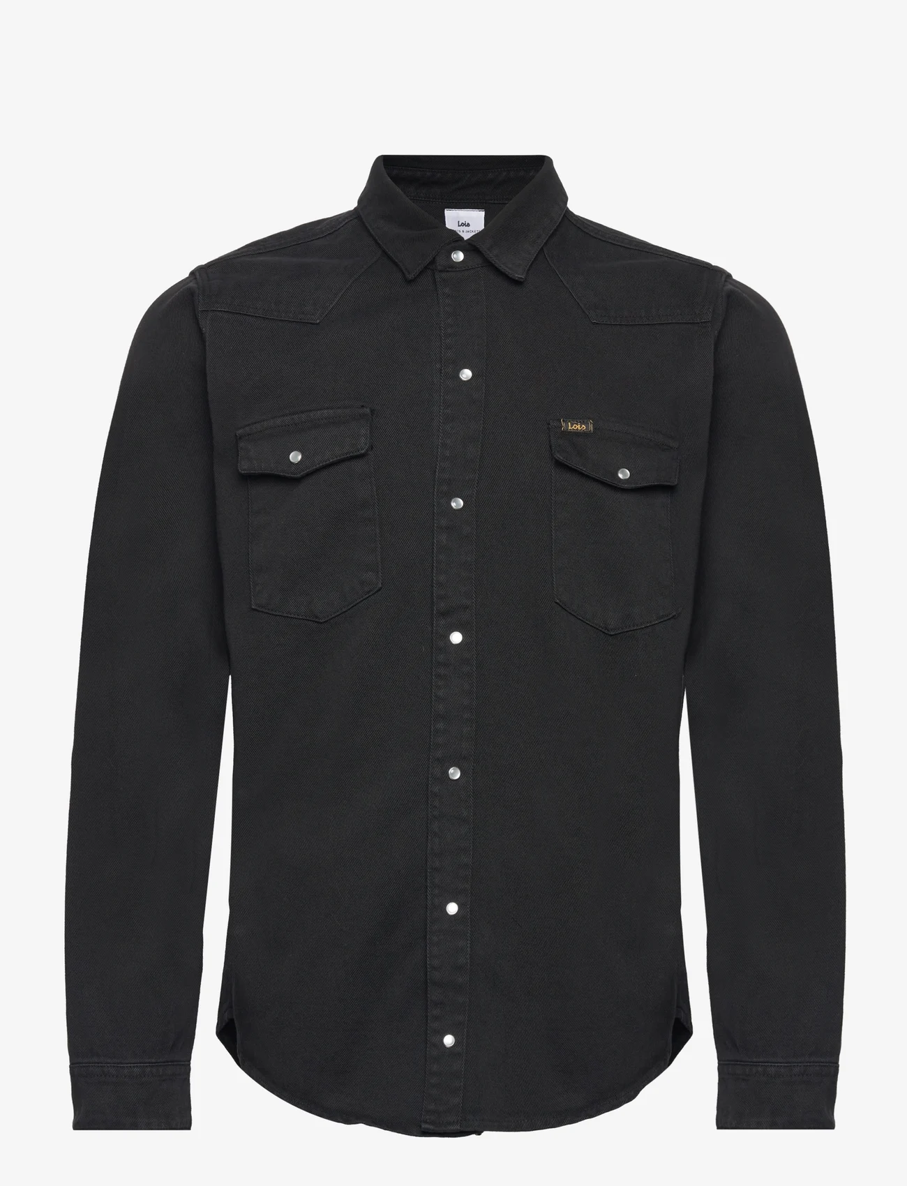 Lois Jeans - Luiso 6500 Omaha Solid - casual skjortor - black - 0