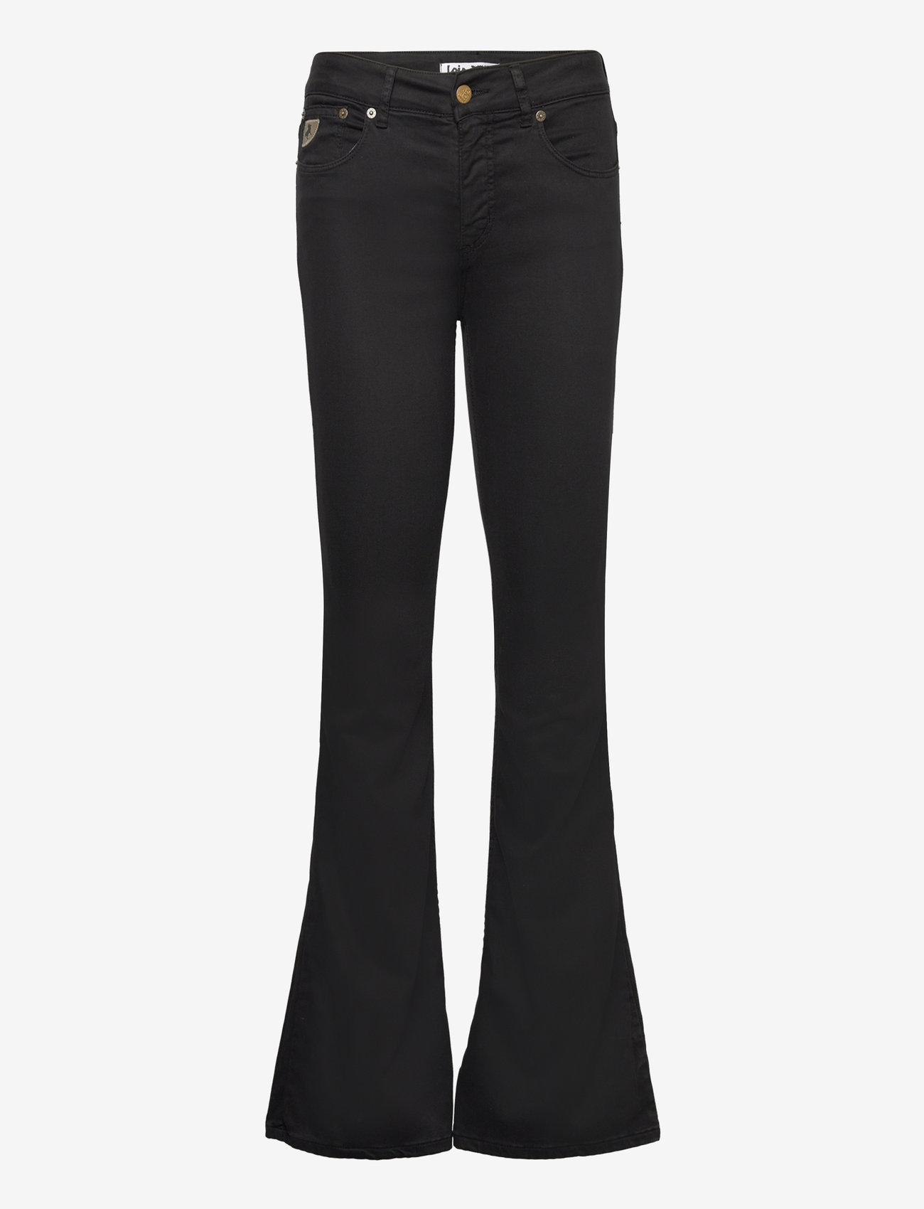 Lois Jeans - Raval-16 5043 Lea Soft Colour - utsvängda jeans - black - 1
