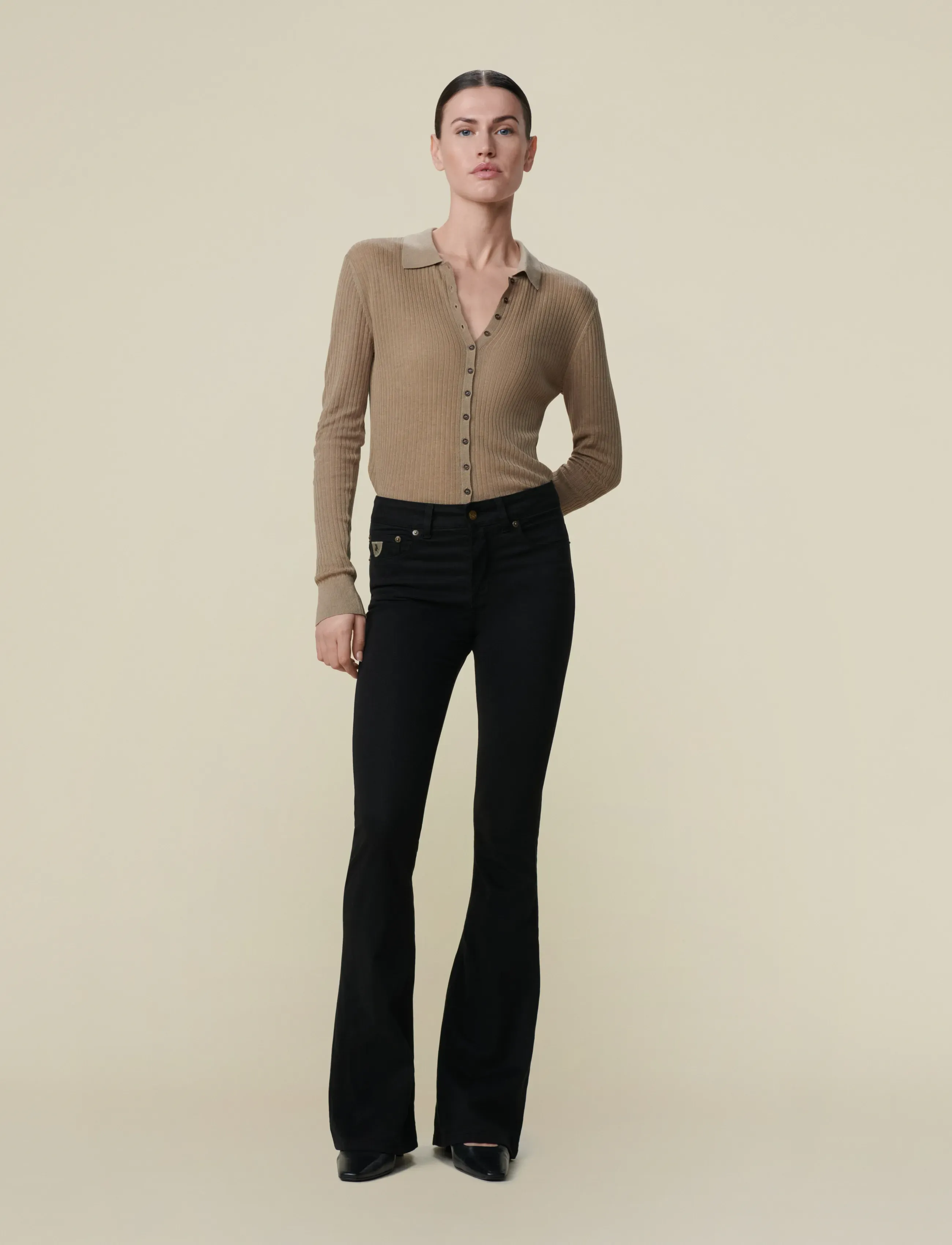 Lois Jeans Raval-16 - Transitional Layering - BLACK / black
