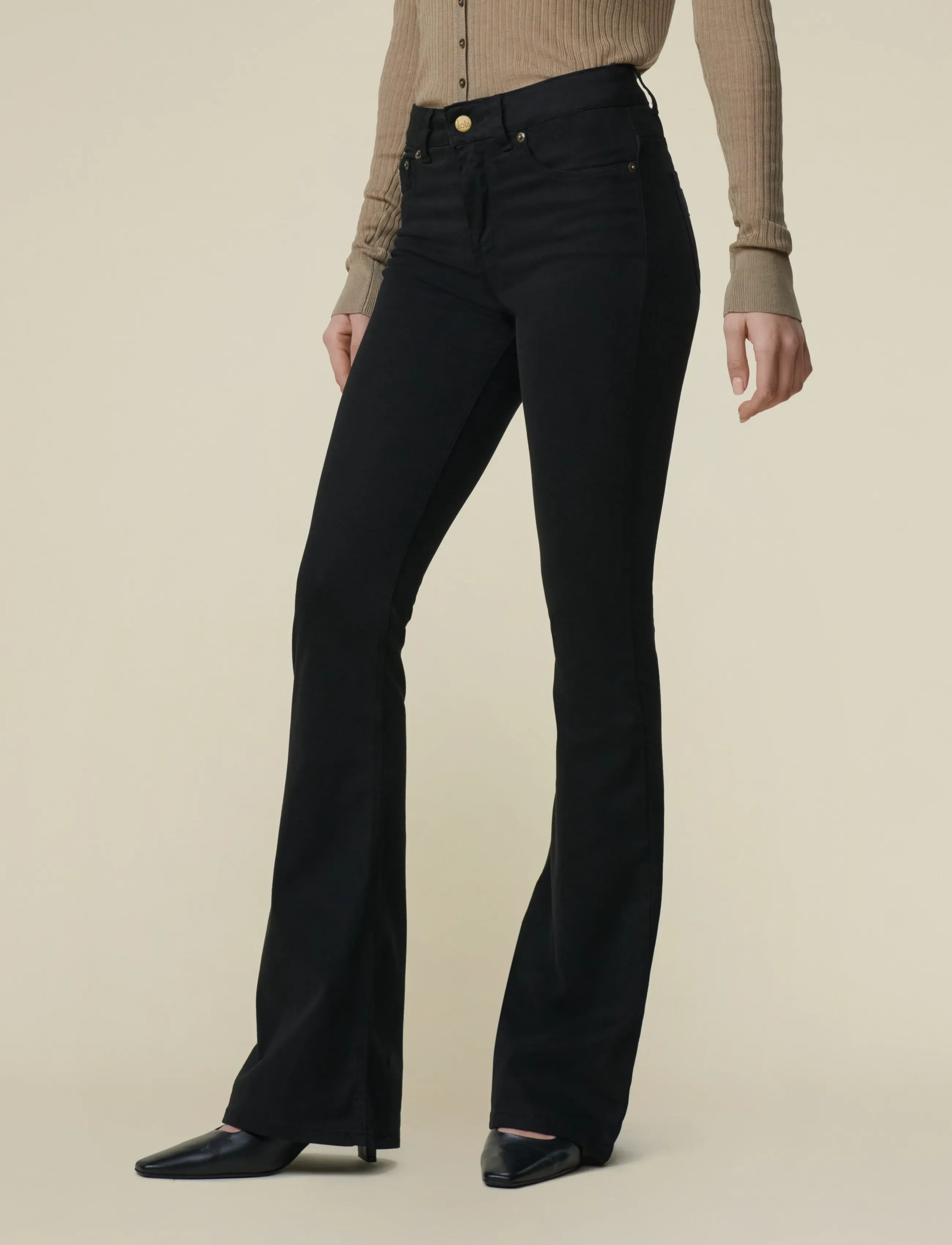 Lois Jeans - Raval-16 5043 Lea Soft Colour - flared jeans - black - 3