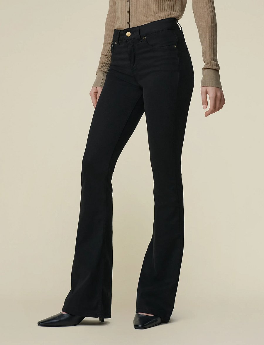 Lois Jeans - Raval-16 5043 Lea Soft Colour - schlaghosen - black - 3