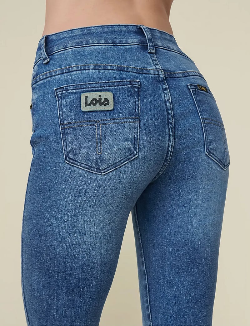 Lois Jeans - Raval-16 - utsvängda jeans - 5374 re ram cobalt - 3
