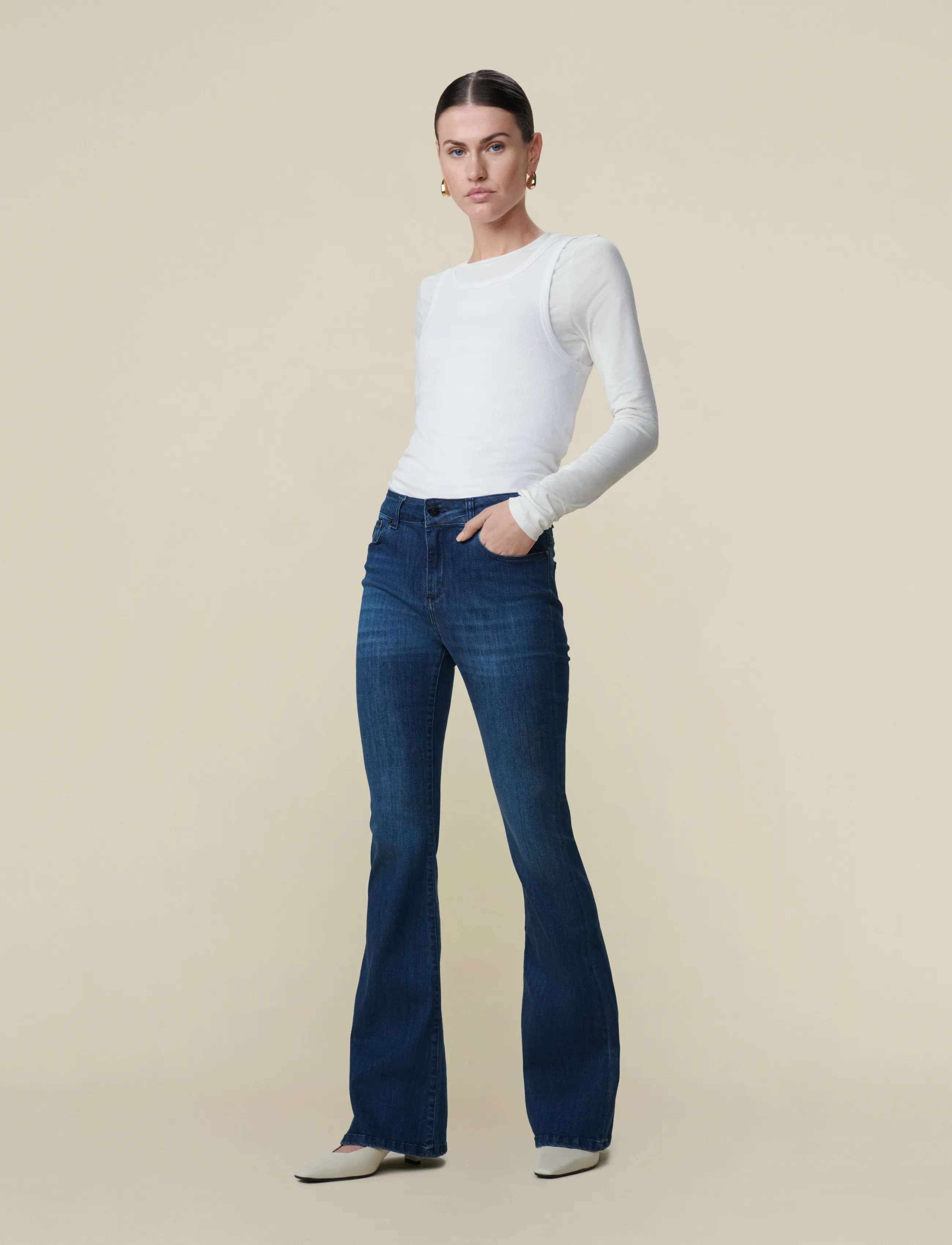 Lois Jeans Raval-16 5399 Leia Beat - Transitional Layering - DARK BLUE / blue